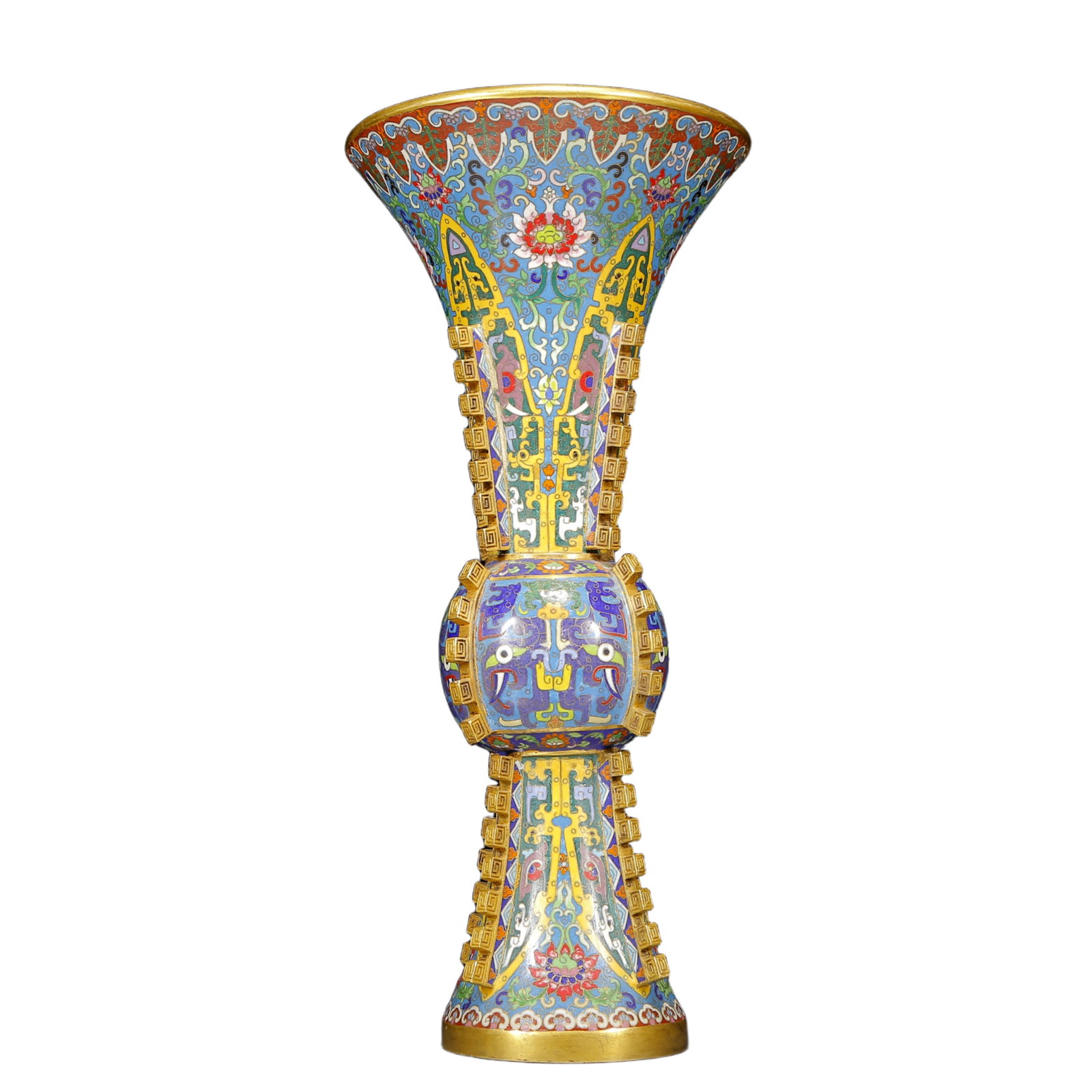 A Huge Cloisonne Beast-Face Pattern Vase - 6