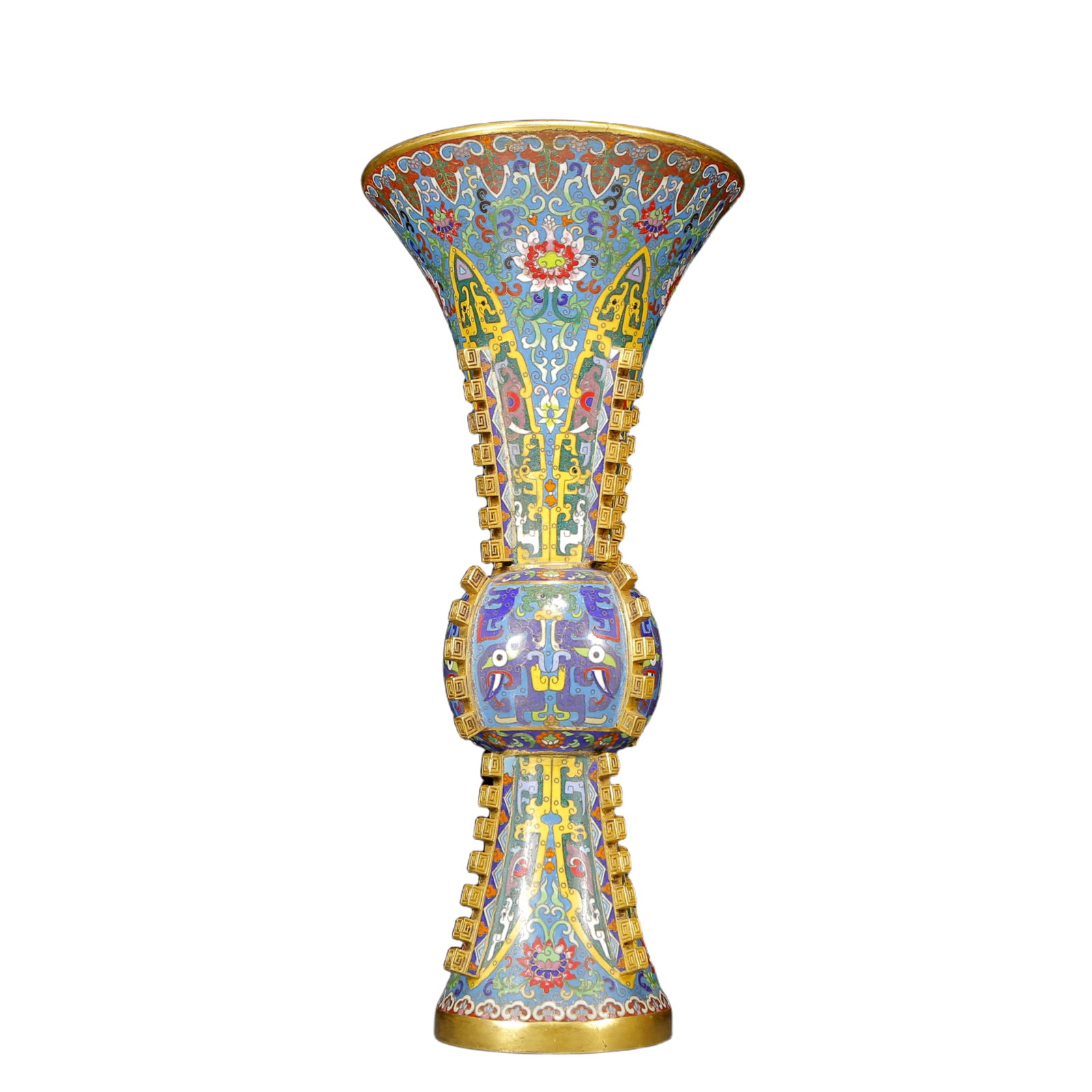 A Huge Cloisonne Beast-Face Pattern Vase - 7