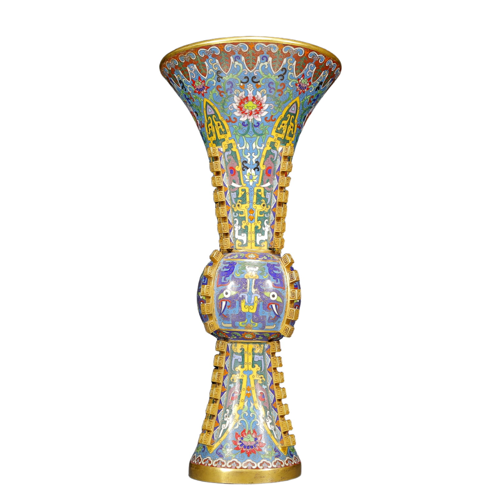 A Huge Cloisonne Beast-Face Pattern Vase - 8