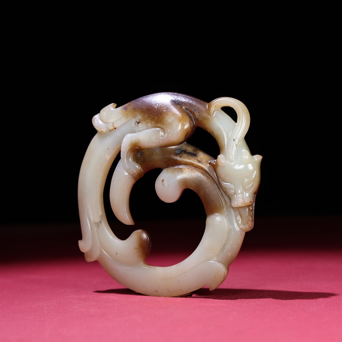 An Exquisite White Jade Chi-Dragon Pattern Pendant - 5