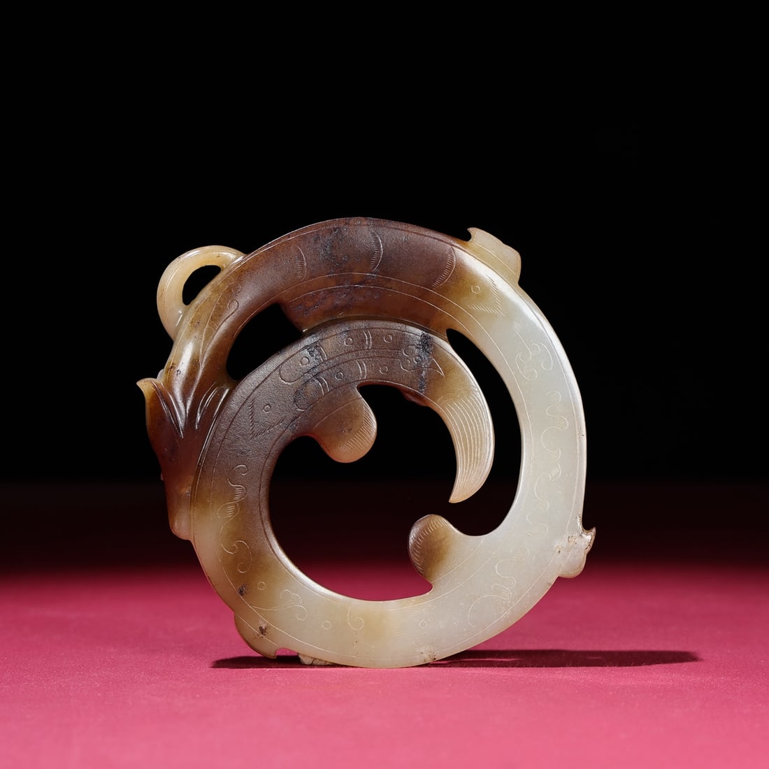 An Exquisite White Jade Chi-Dragon Pattern Pendant - 6
