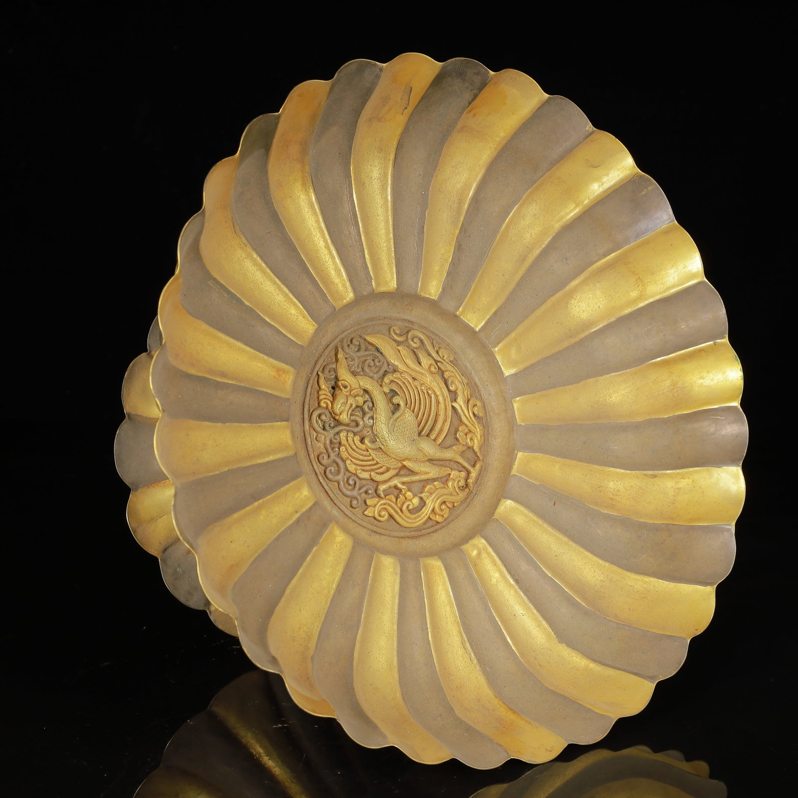An Exquisite Gilt Silver Phoenix Pattern Cup - 5