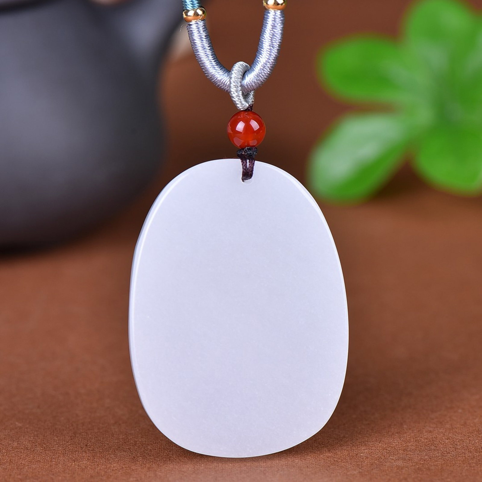An Exquisite Jadeite Rabbit Pattern Pendant - 4