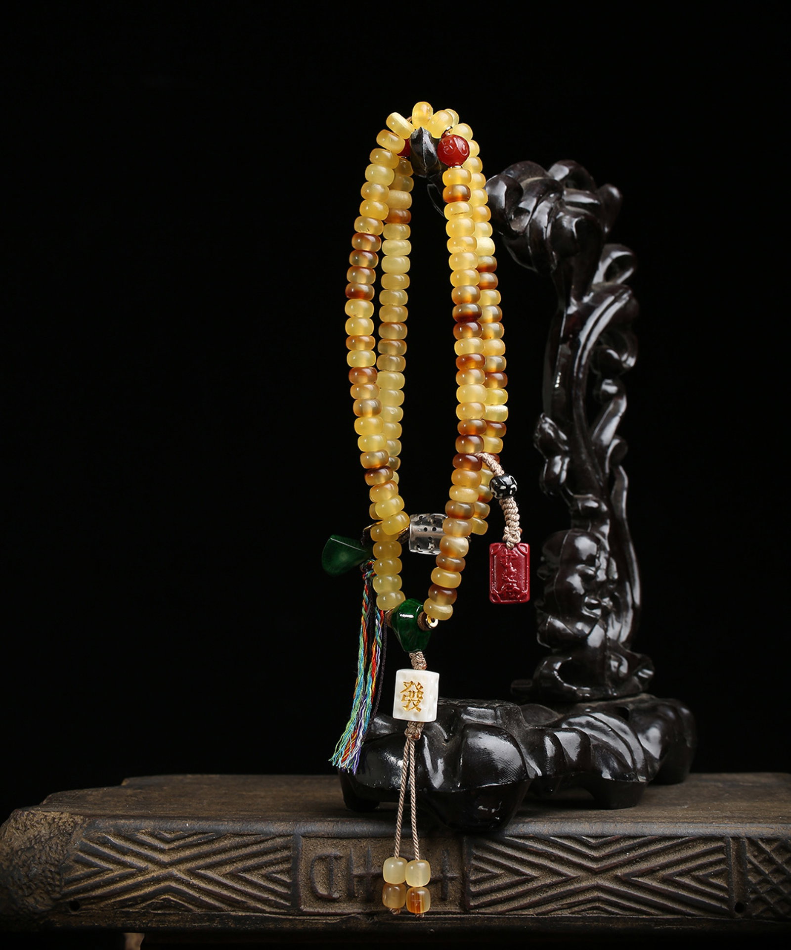 An Exquisite Bracelets,With Agate Cinnabar - 4
