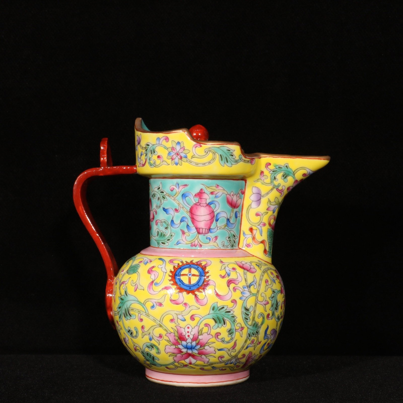 An Exquisite Enamel Lotus Pattern Pot - 5