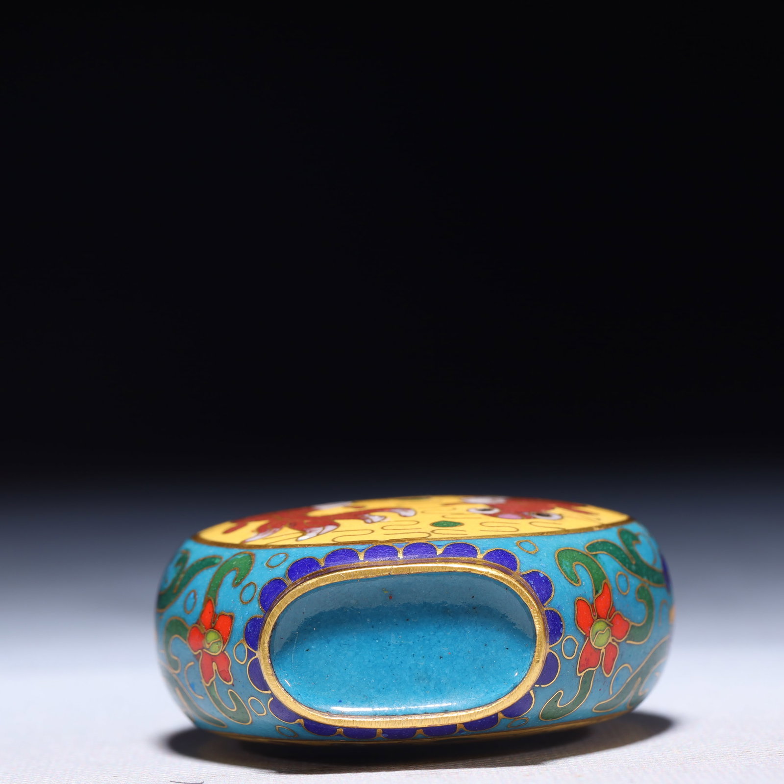 An Exquisite Cloisonne Fish Pattern Snuff Bottle - 8