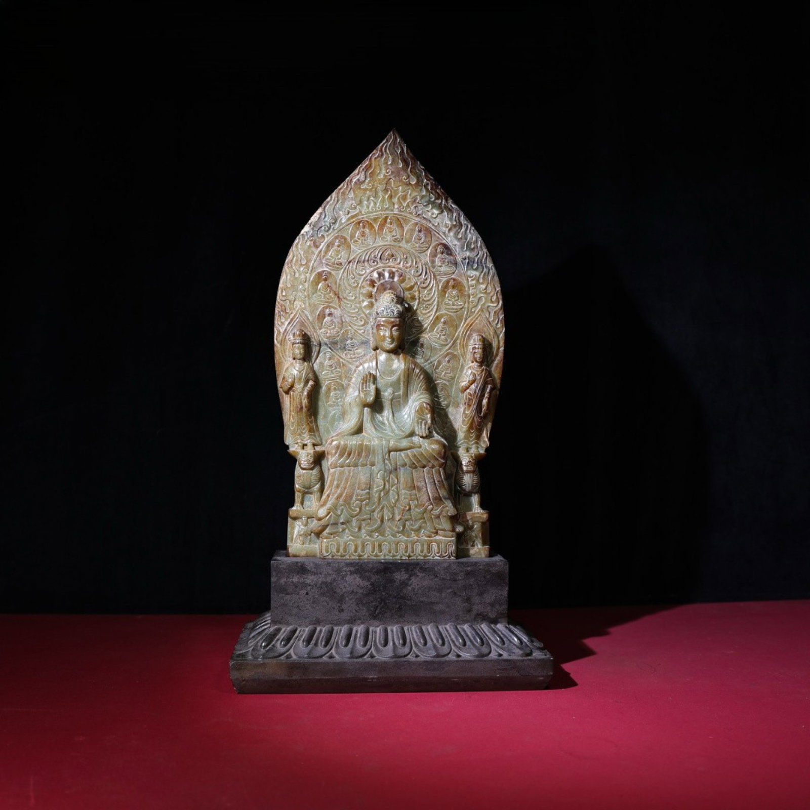 An Exquisite White Jade Statue of Maitreya Buddha (1 of 9)