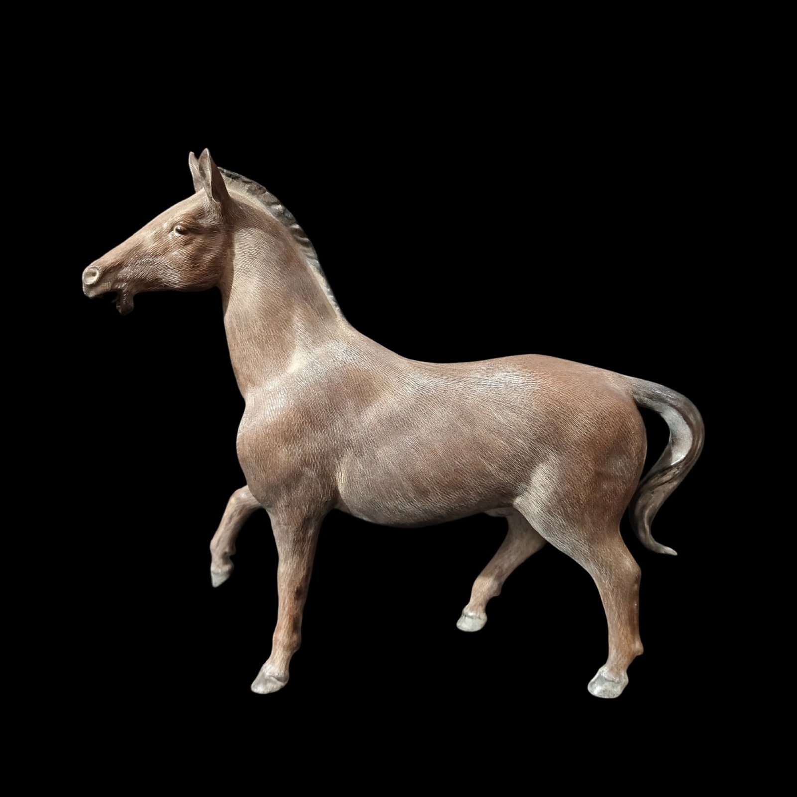 A Huge Shiwan yao Horse Ornament: A Huge Shiwan yao Horse Ornament,Qing Dynasty,China,Size:17.3inx4.7inx14.6in ???????,????