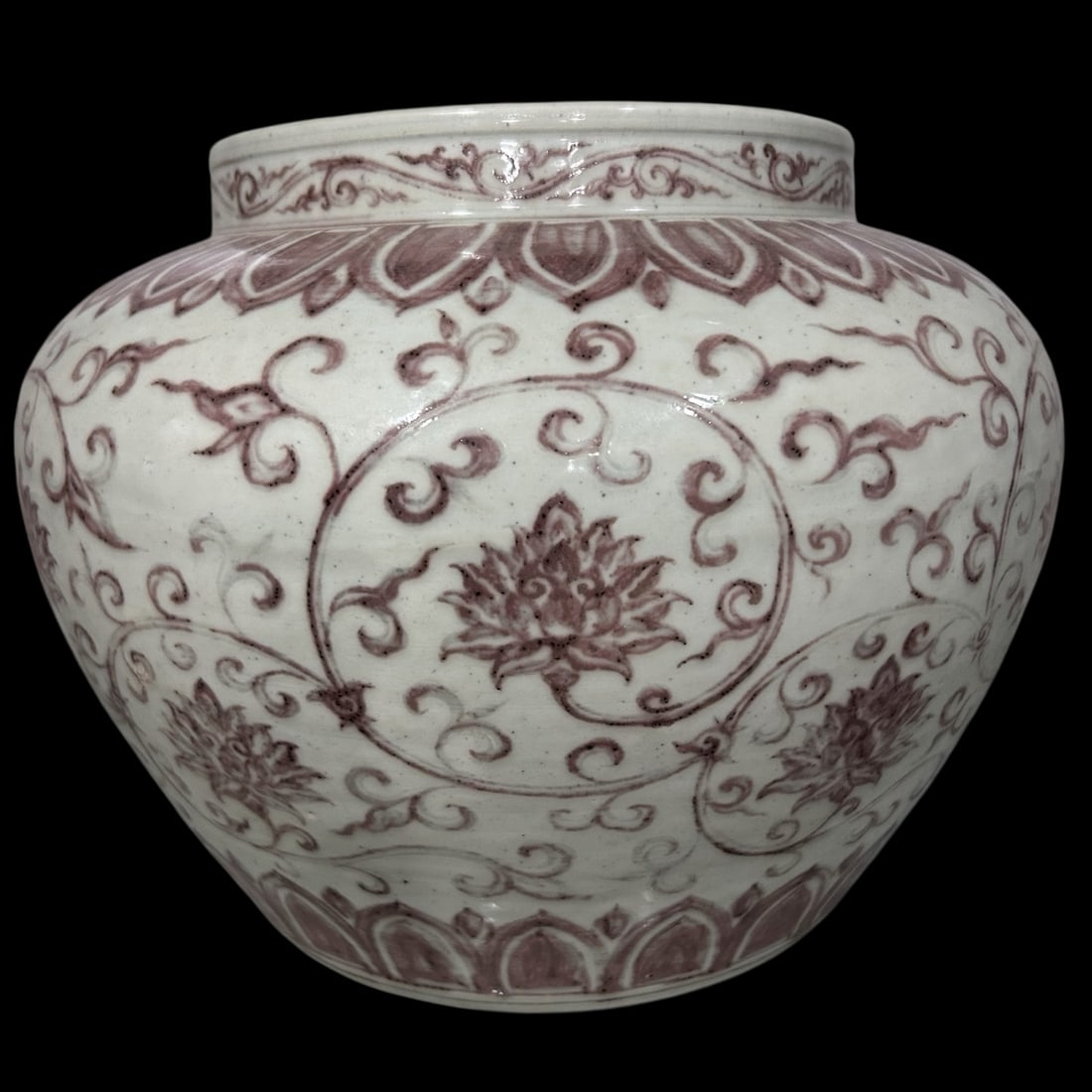 An Exquisite Underglaze-Red Lotus Pattern Jar - 4