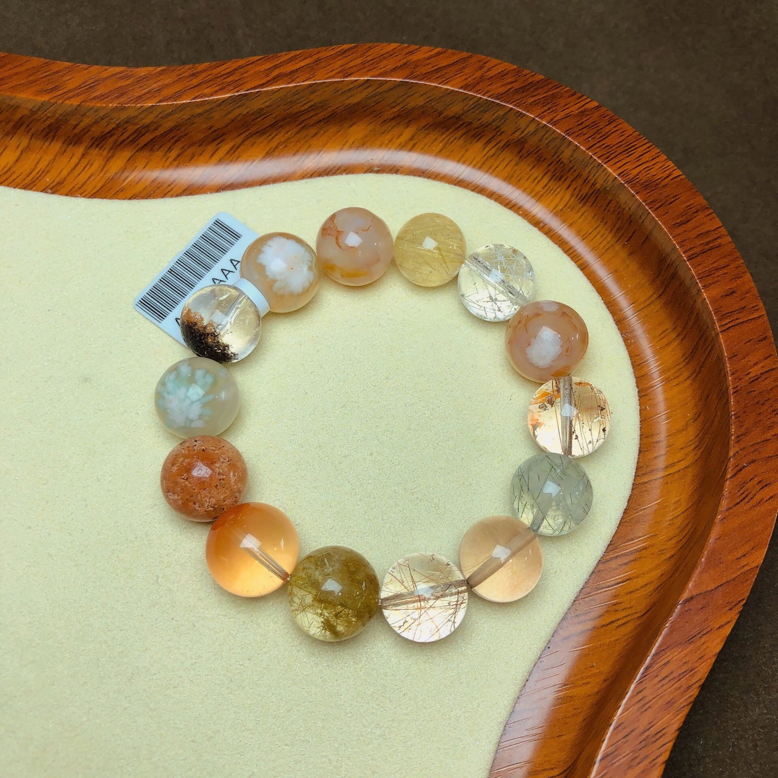 An Exquisite Crystal Bracelets: An Exquisite Crystal Bracelets,Size:0.5in,Weight:50.3g 水晶手串