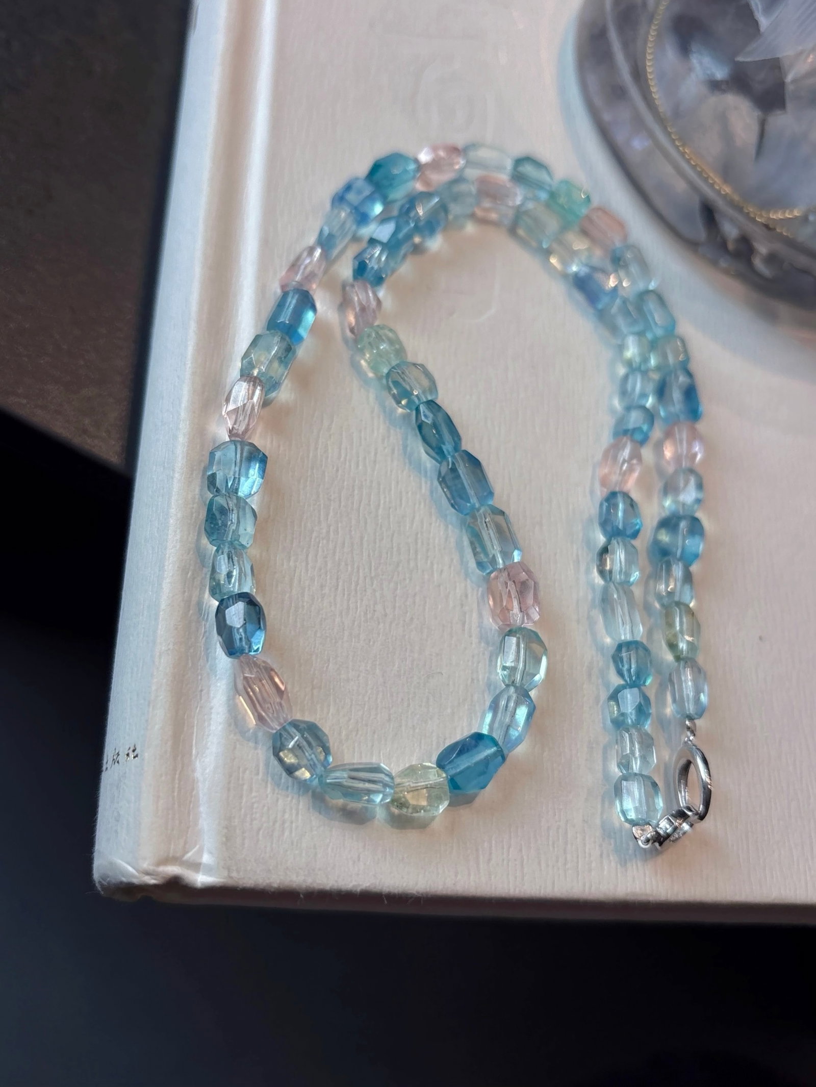 An Exquisite Aquamarine Necklace: An Exquisite Aquamarine Necklace,Size:0.3in,Weight:21g 海蓝宝项链