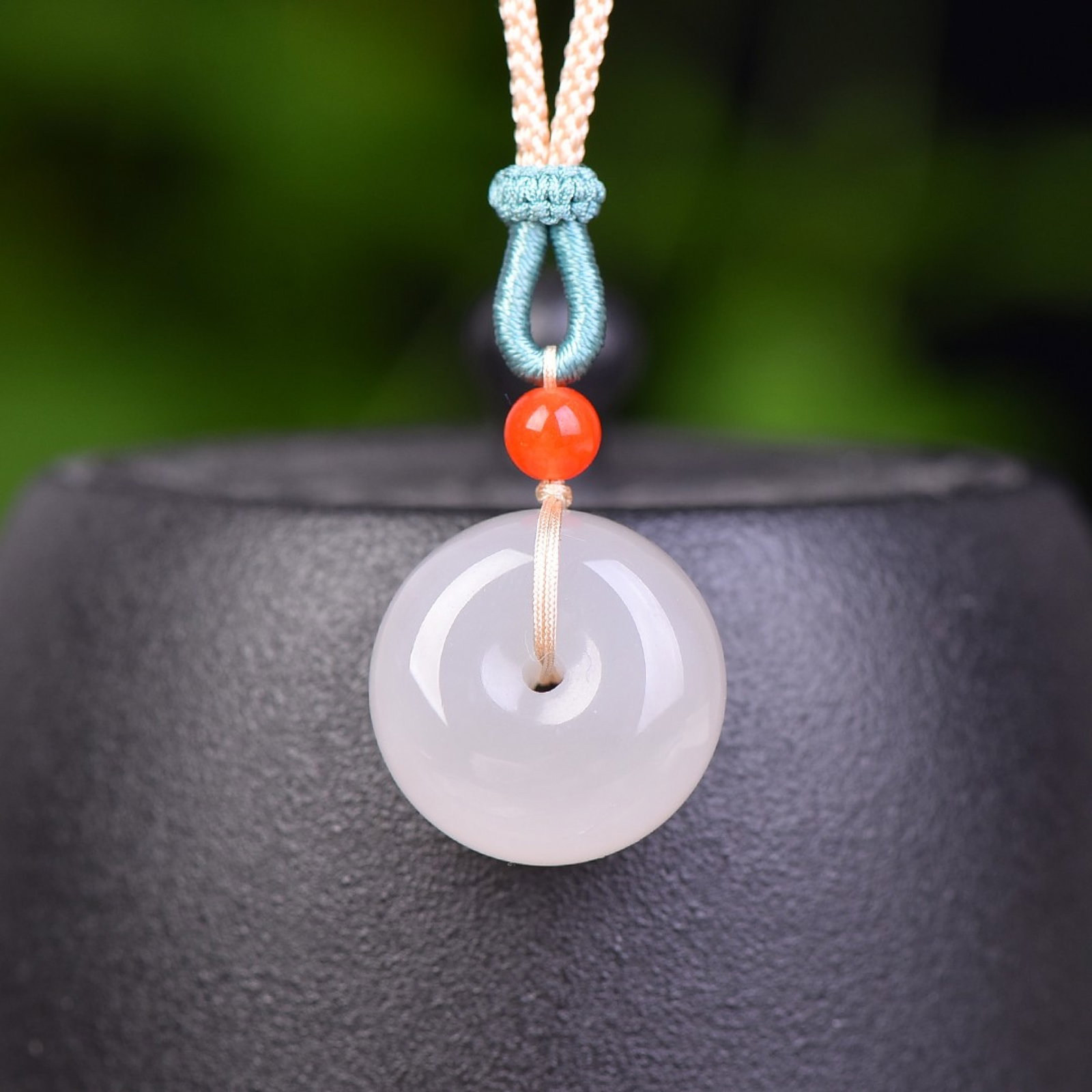 An Exquisite White Jade Pendant: An Exquisite White Jade Pendant,Size:0.8inx0.8in 白玉挂件