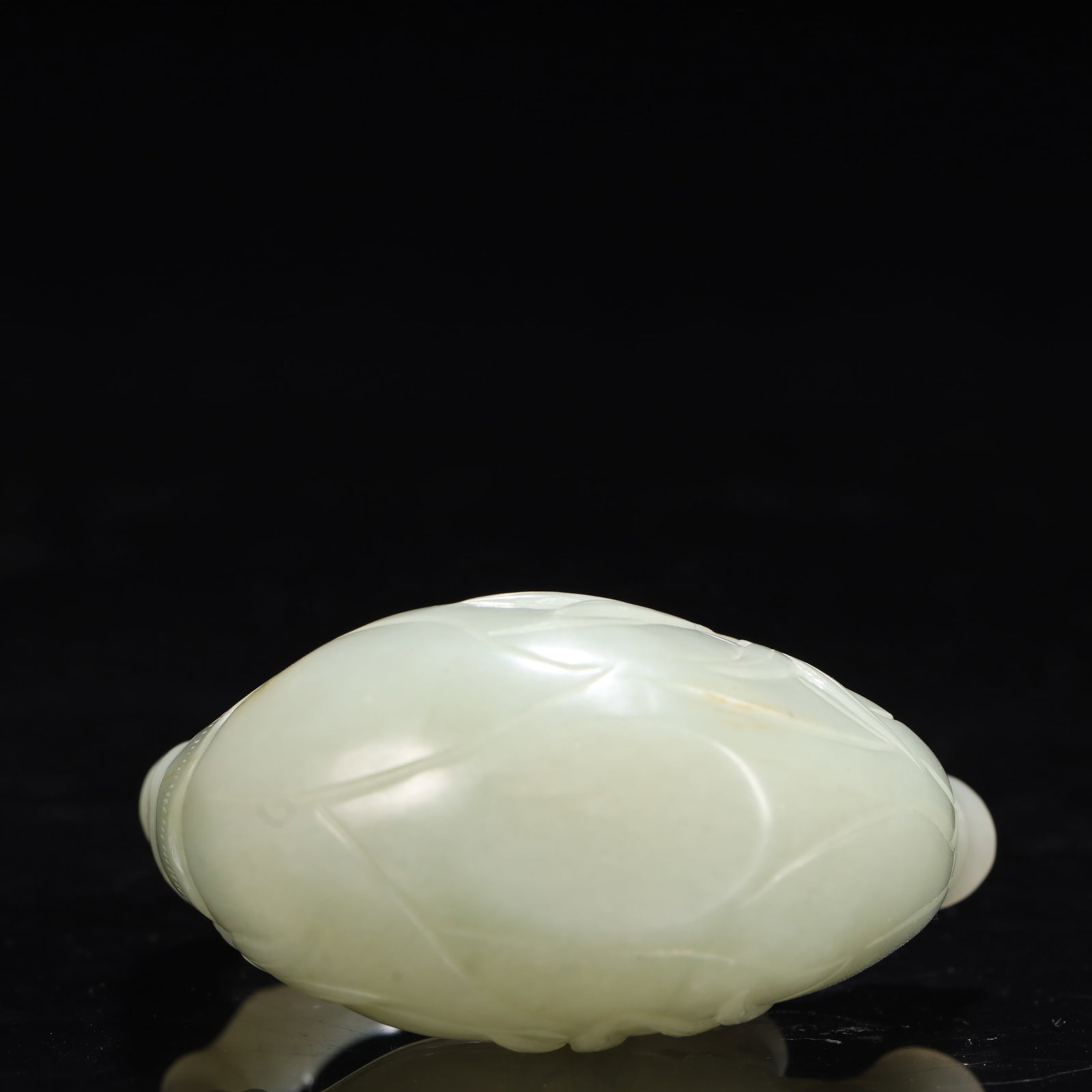 An Exquisite White Jade Bamboo Pattern Ewer - 9