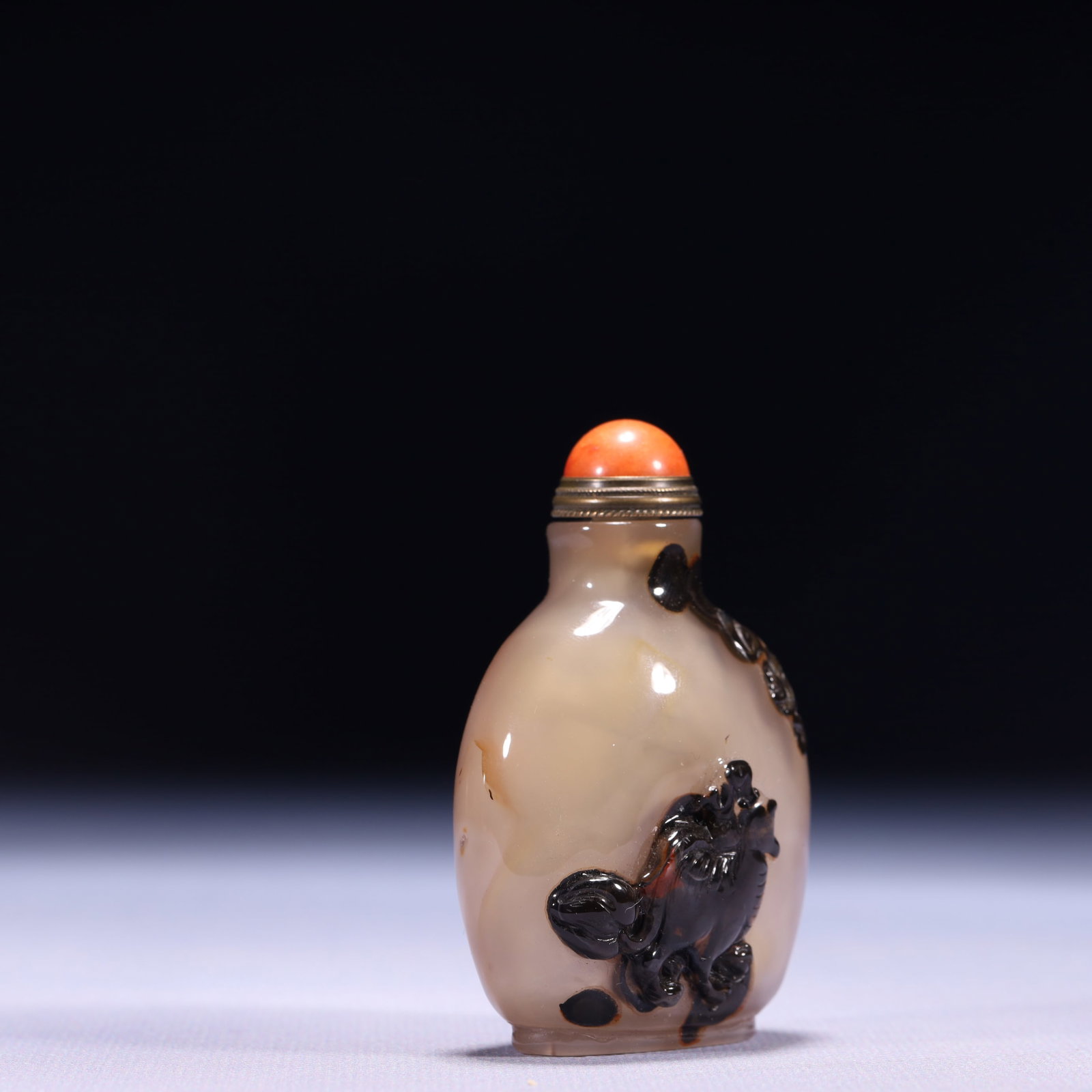 An Exquisite Agate Figure Pattern Snuff Bottle - 3