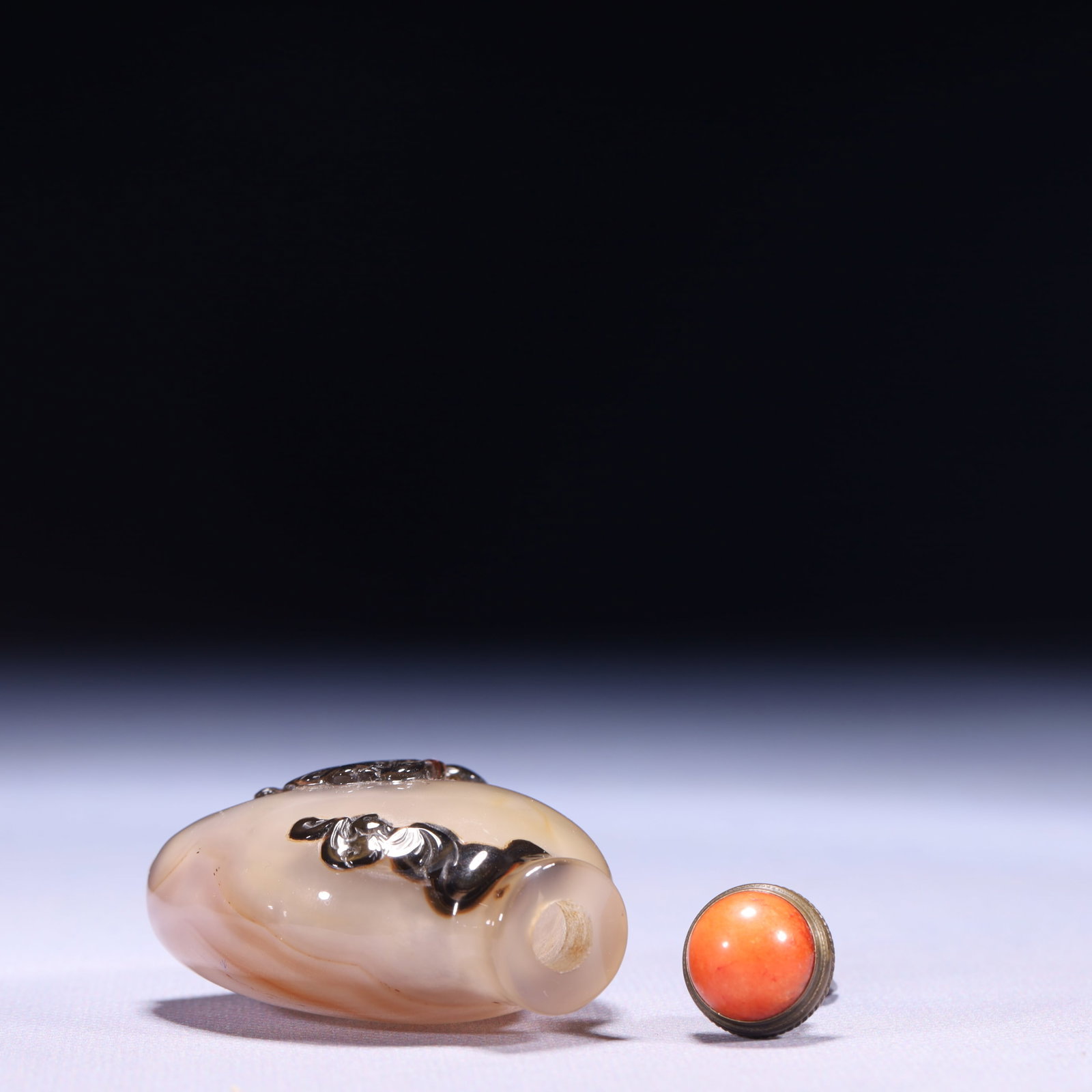 An Exquisite Agate Figure Pattern Snuff Bottle - 7