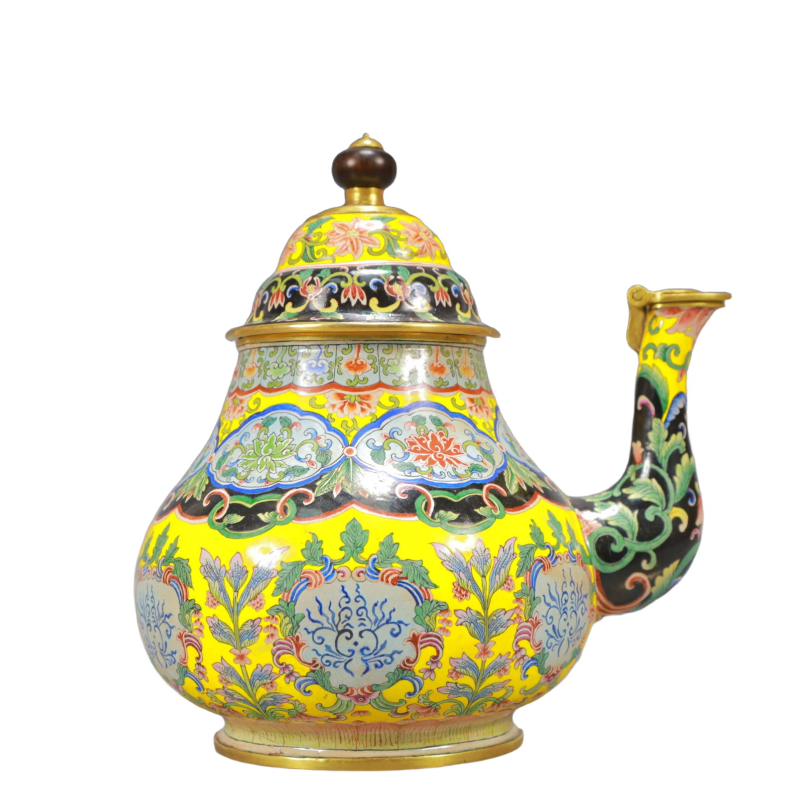 An Exquisite Painted Enamel Flower Pattern Ewer - 7