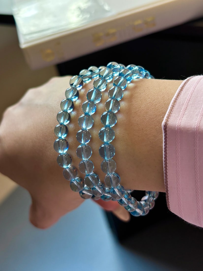 An Exquisite Aquamarine Bracelets - 4