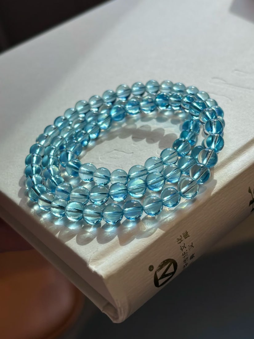 An Exquisite Aquamarine Bracelets - 6