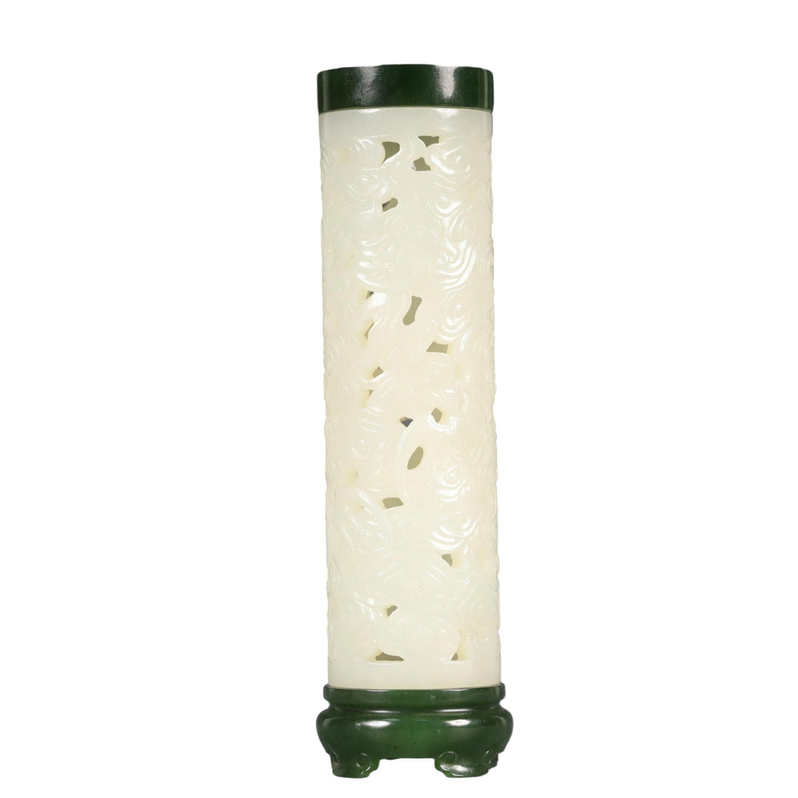 A Precious White Jade Auspicious Cloud Pattern Ornament - 2