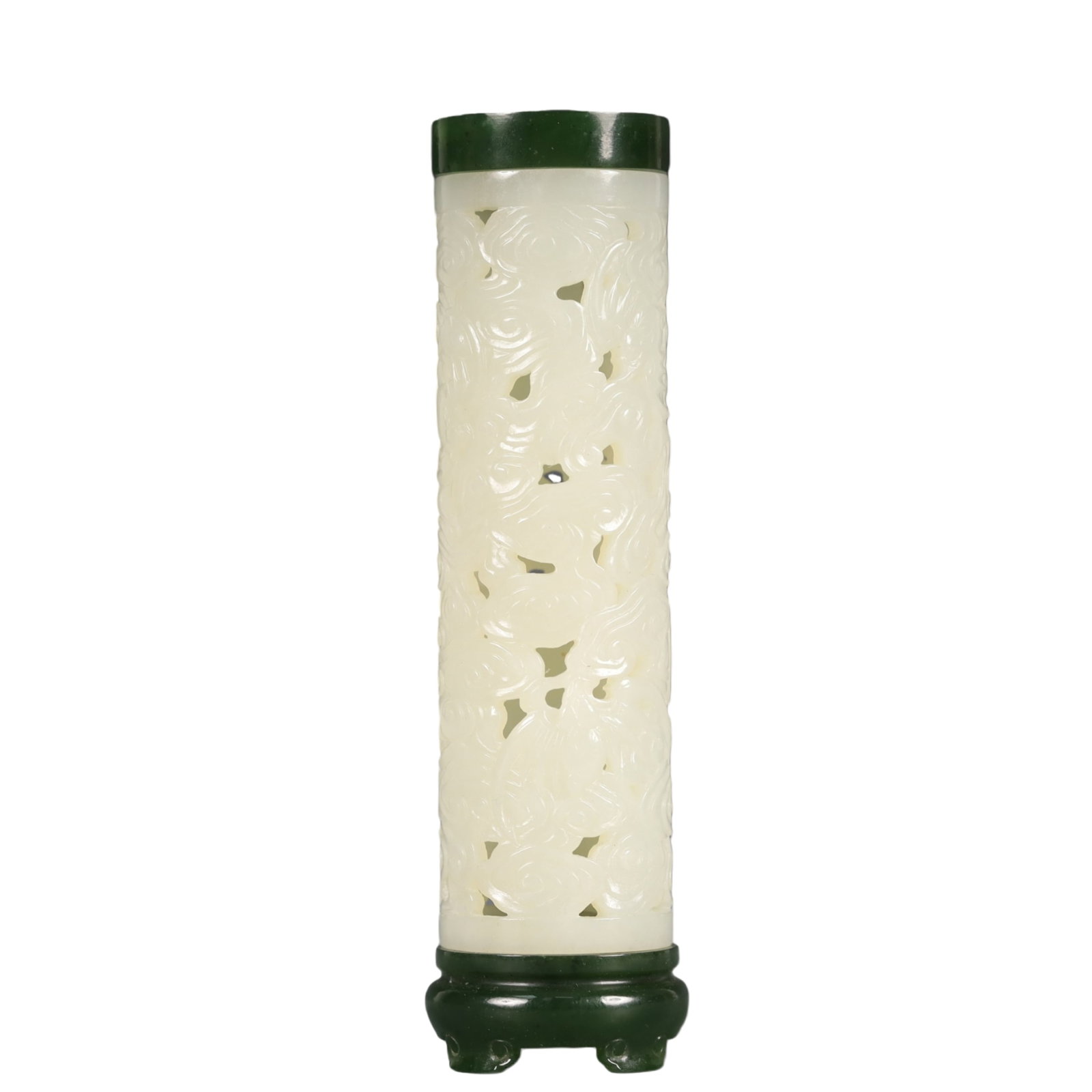 A Precious White Jade Auspicious Cloud Pattern Ornament - 3