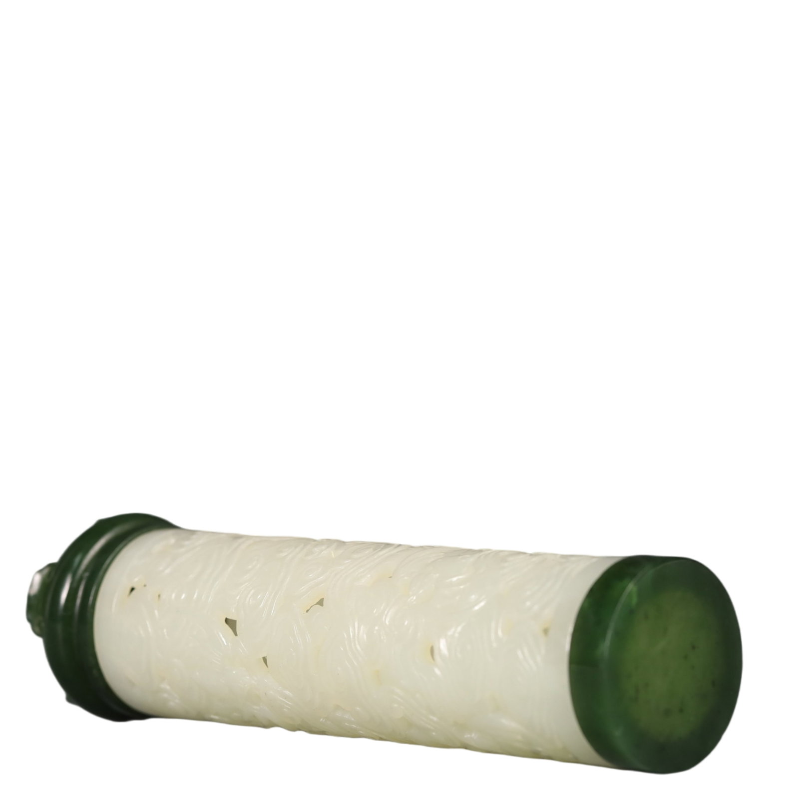 A Precious White Jade Auspicious Cloud Pattern Ornament - 4