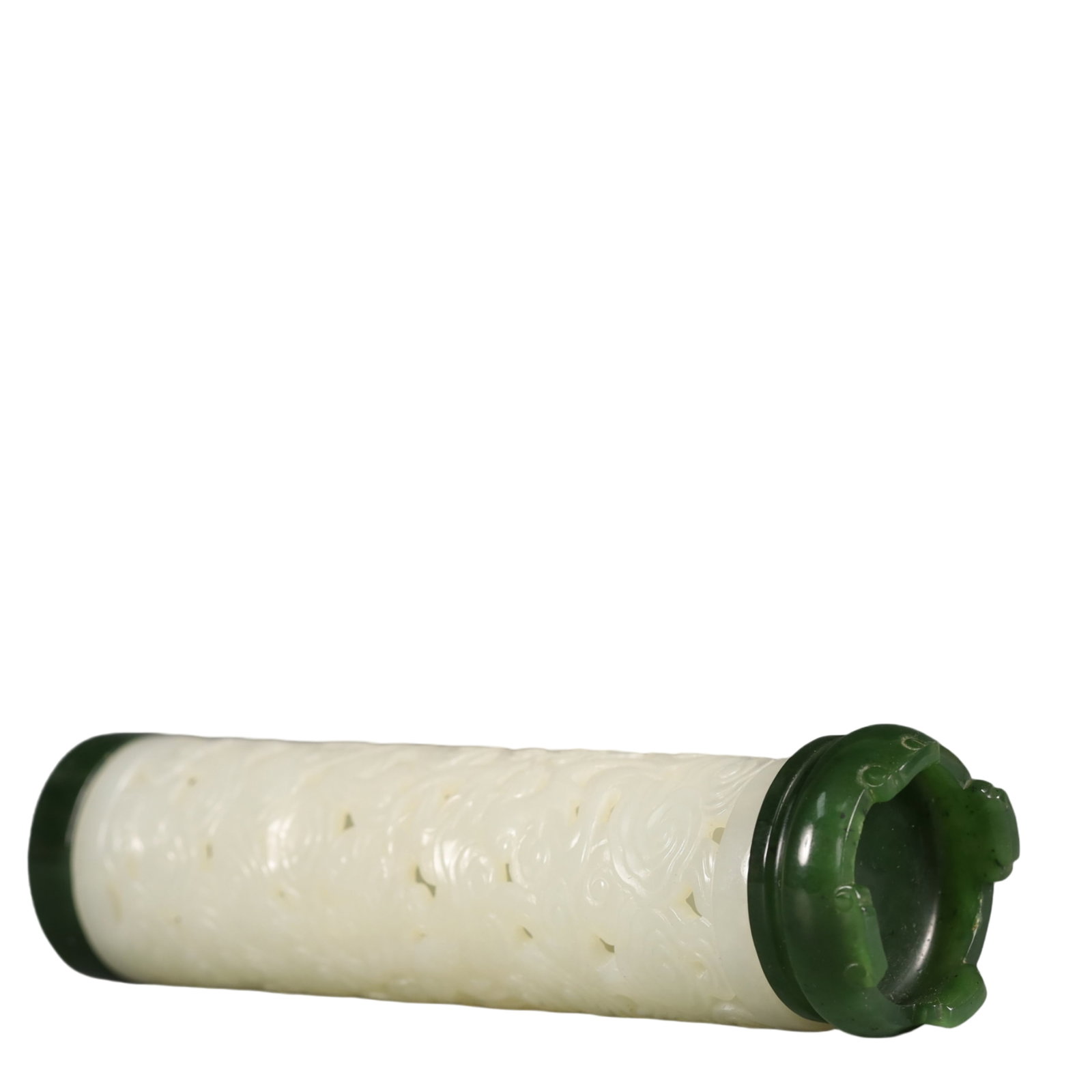 A Precious White Jade Auspicious Cloud Pattern Ornament - 5