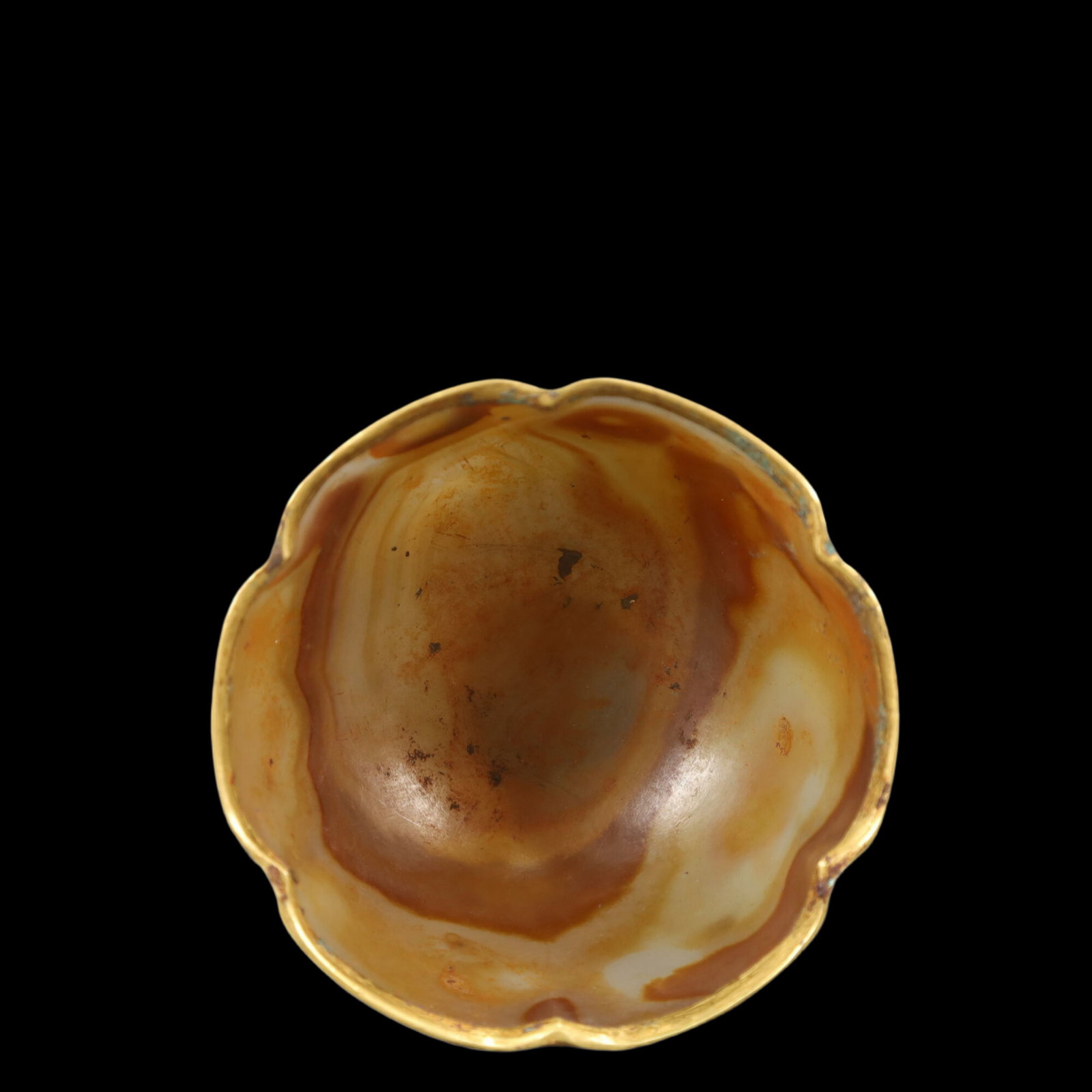 An Exquisite Agate Cover with Gold Cup - 5