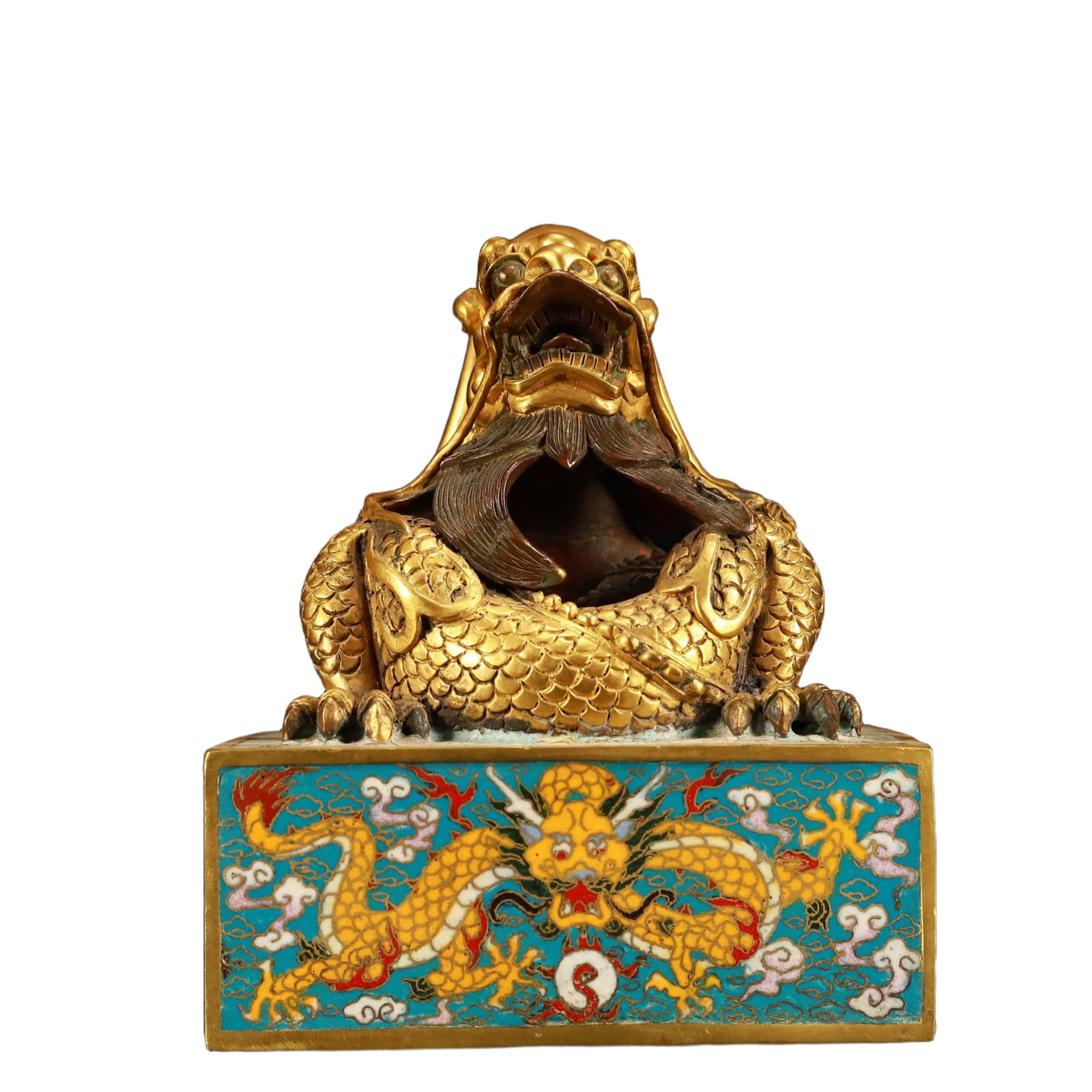 An Exquisite Cloisonne Dragon Pattern Seal - 2