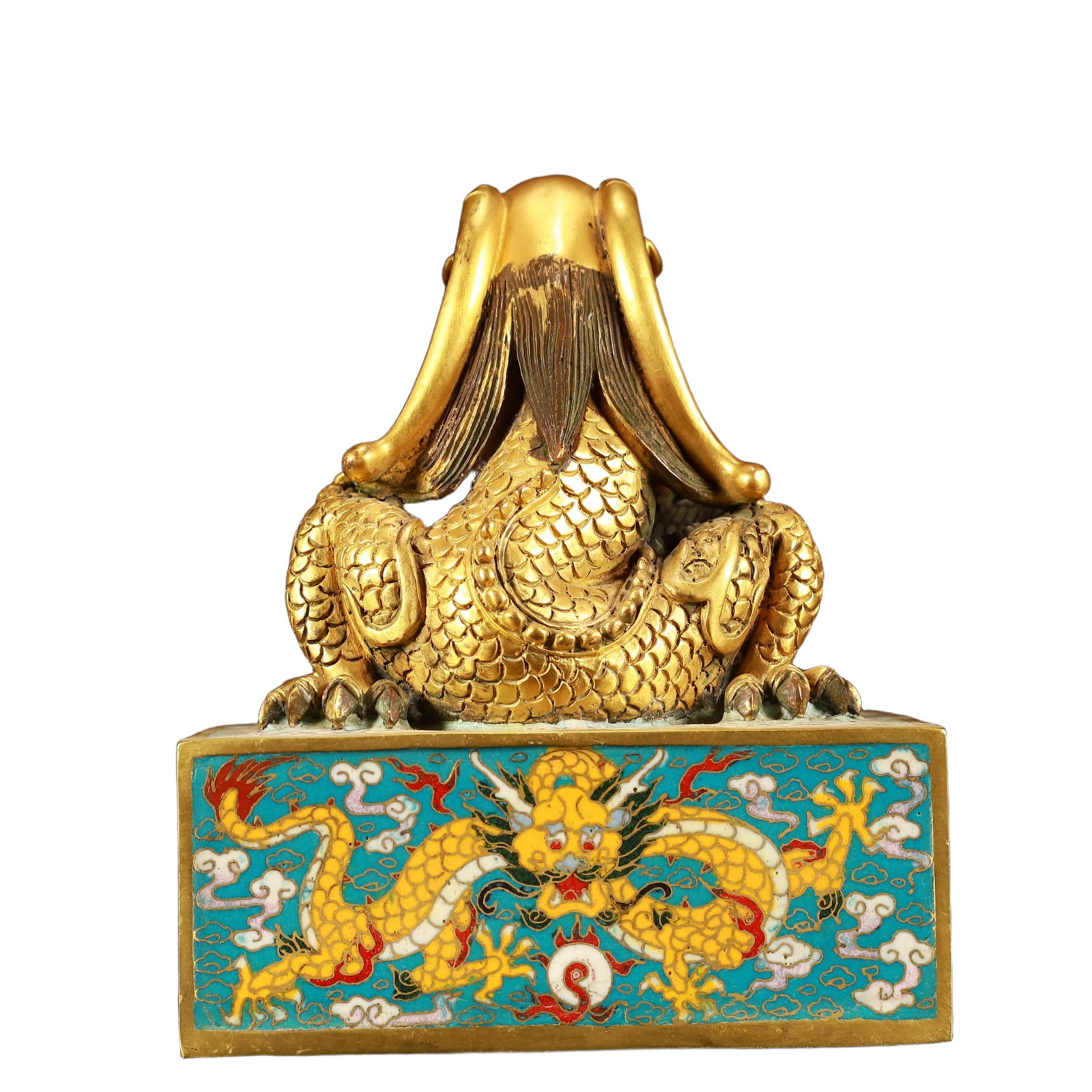 An Exquisite Cloisonne Dragon Pattern Seal - 5