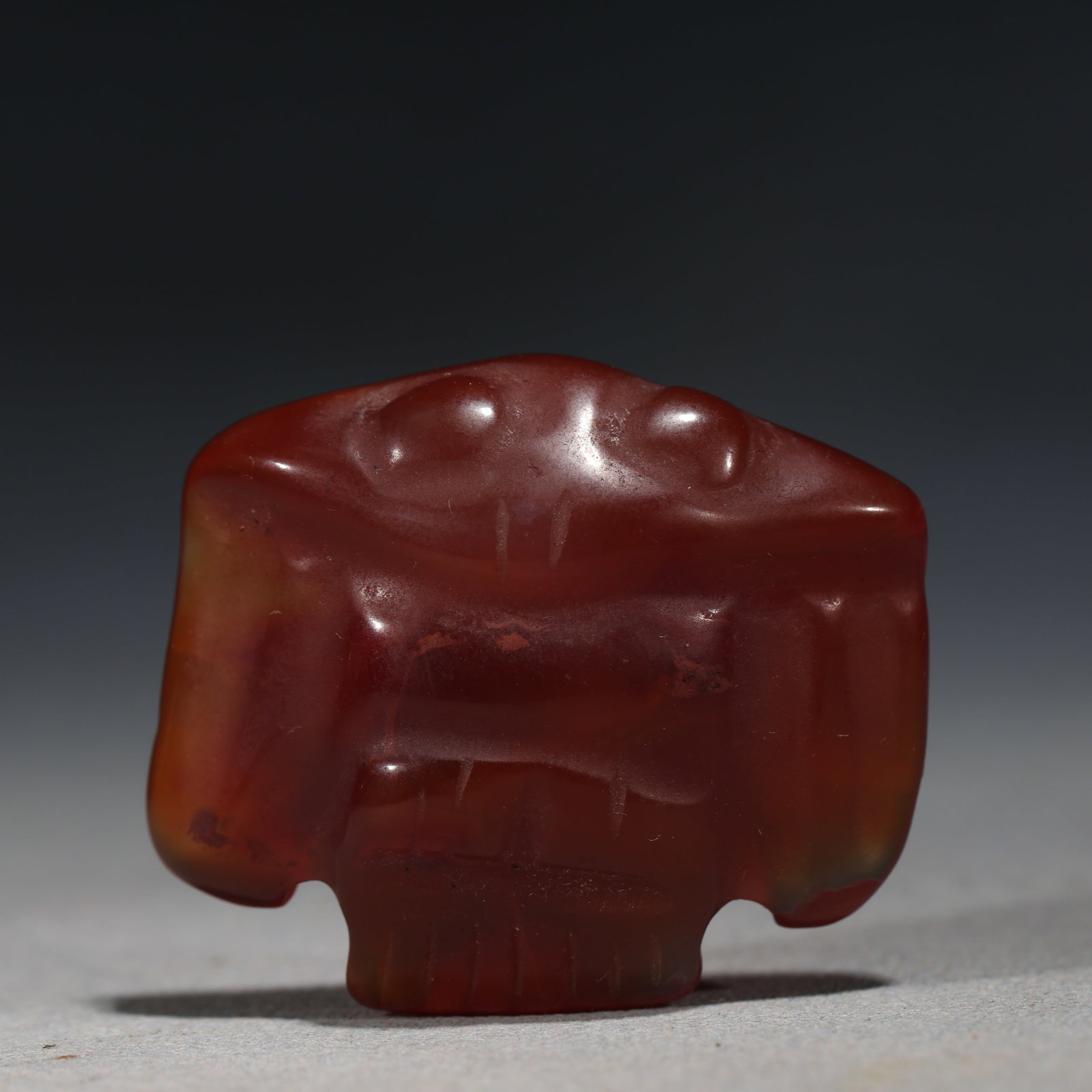 RED AGATE CARVED CICADA PENDANT (1 of 3)