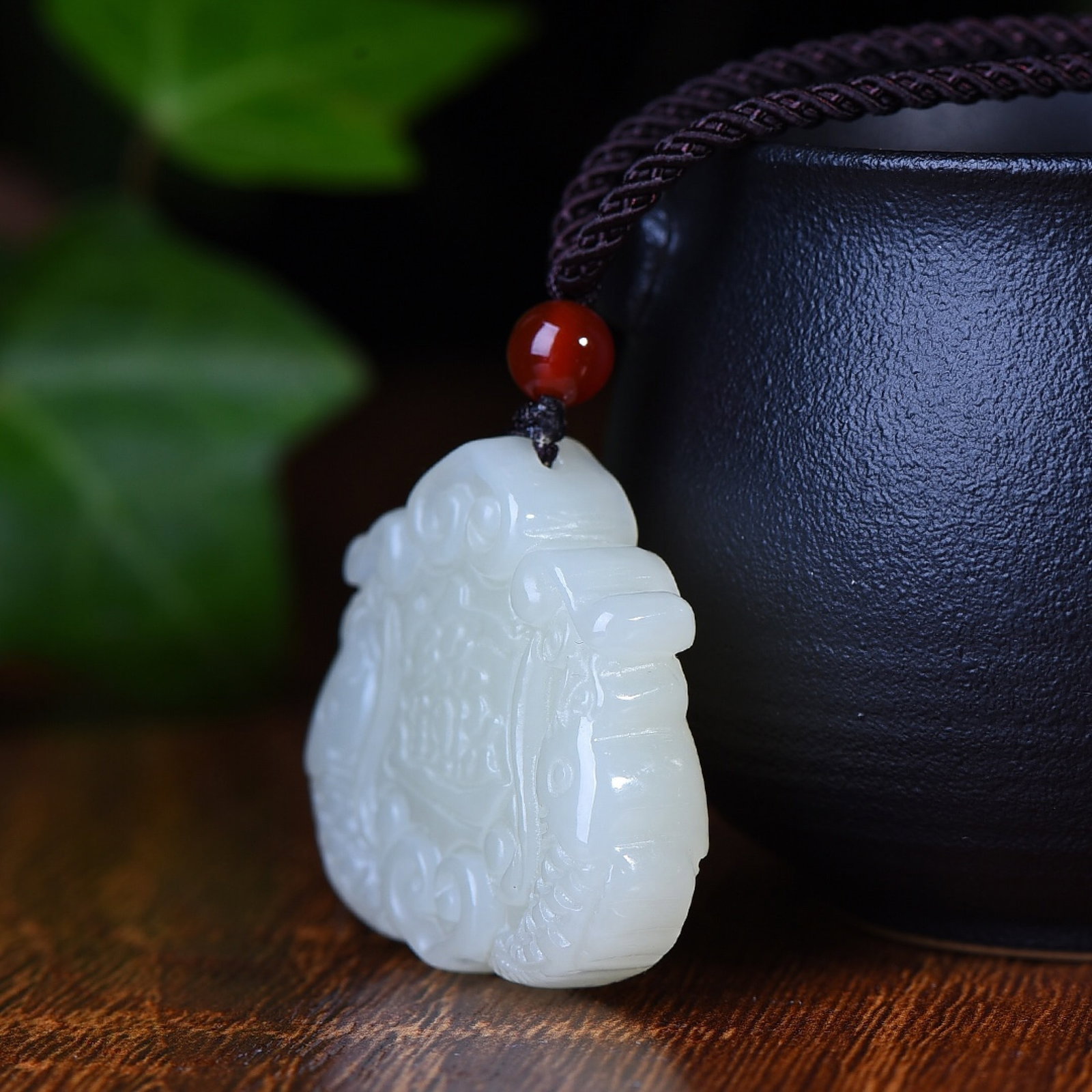 An Exquisite White Jade Fish Pattern Pendant - 3
