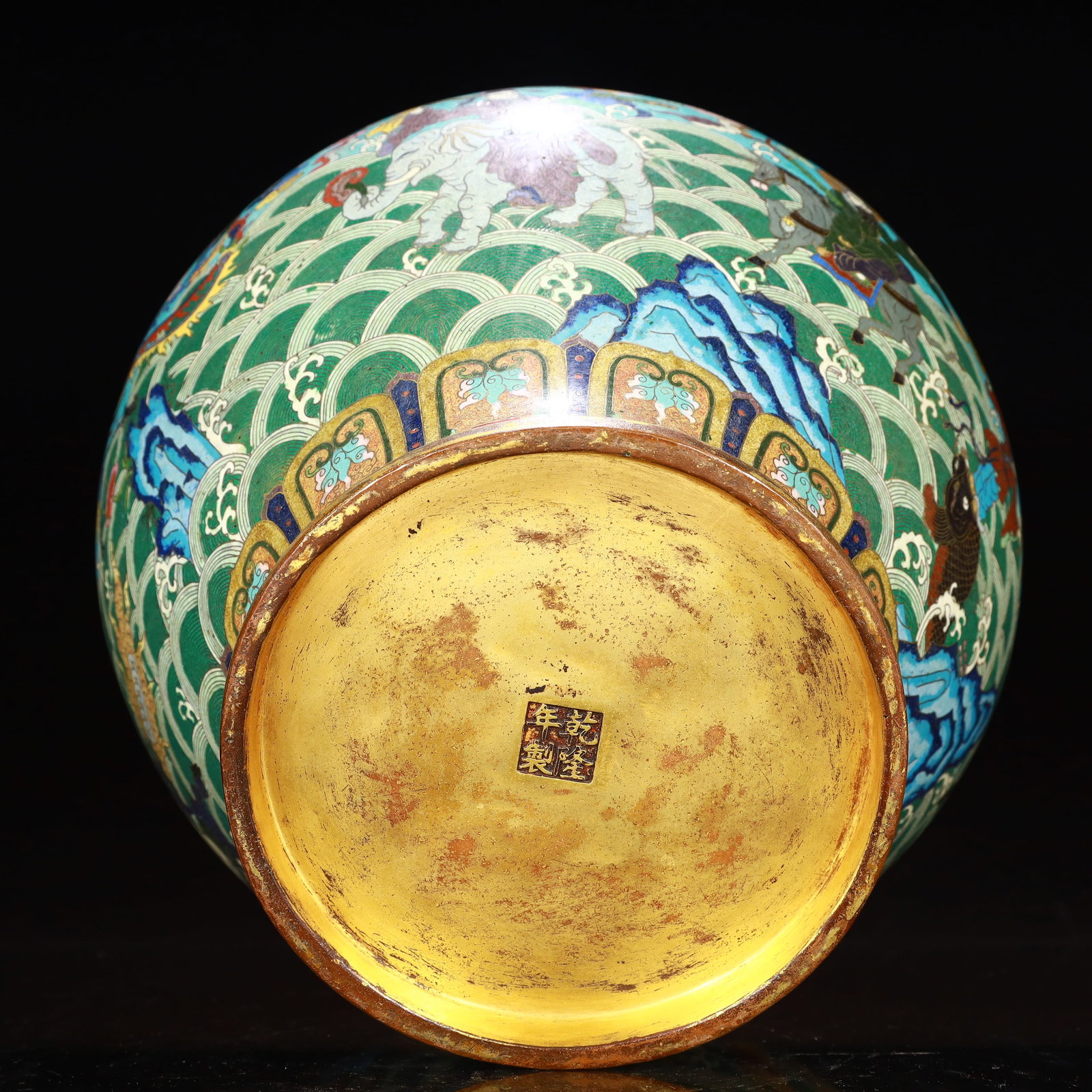 An Exquisite Cloisonne Auspicious Cloud Figure Pattern Vase - 10
