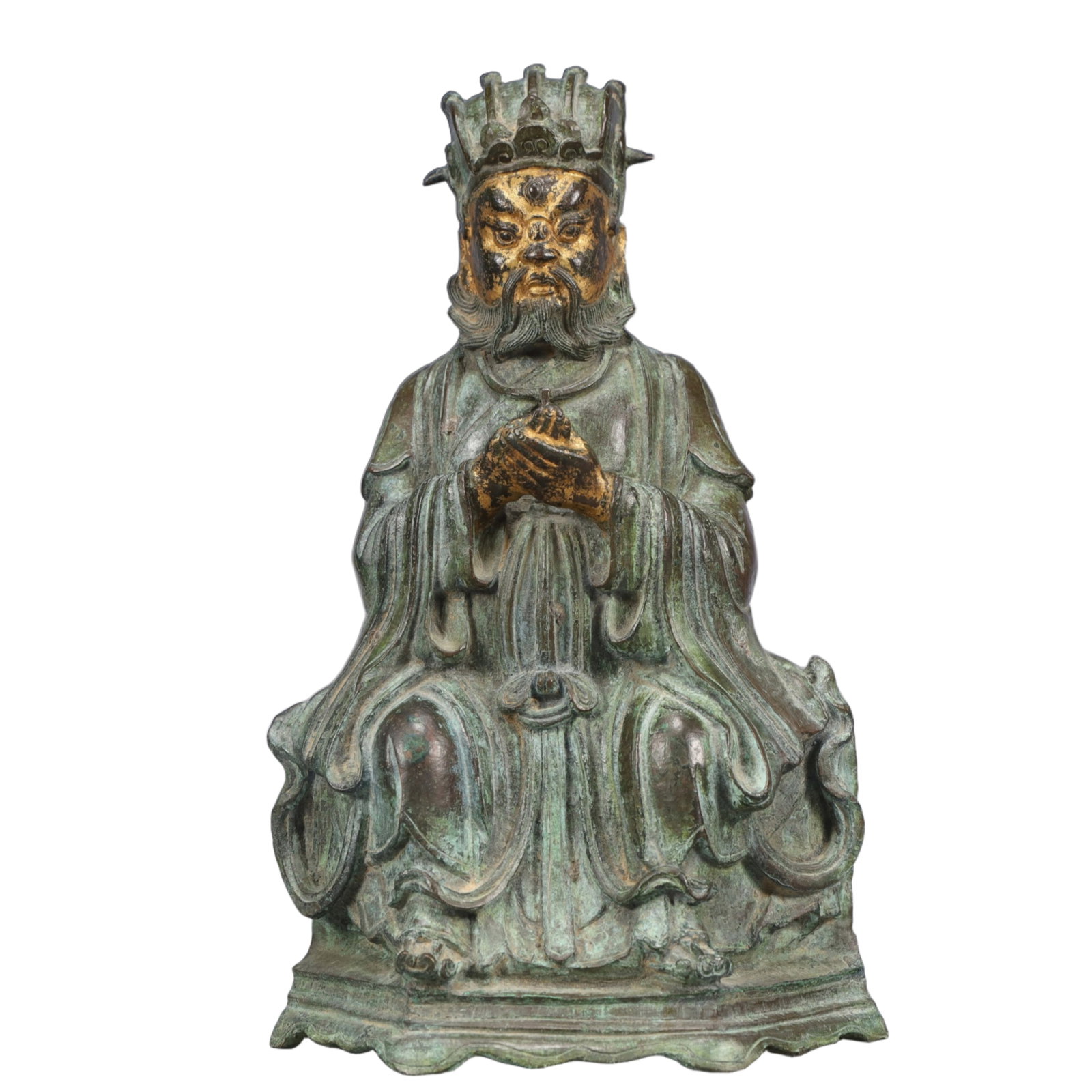 A Solemn Gilt Bronze Buddha Statue (1 of 9)
