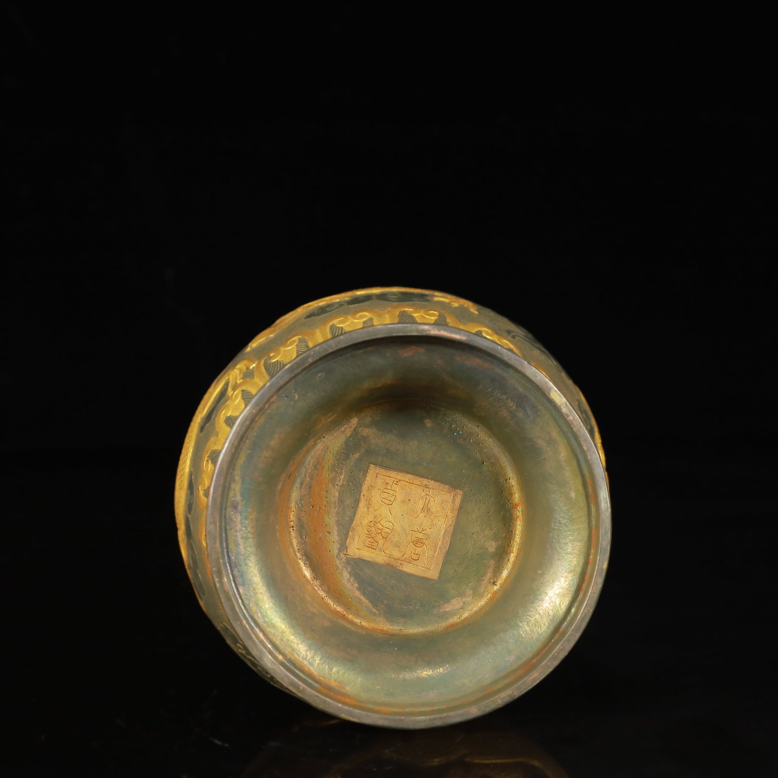 An Exquisite Gilt Silver Dragon Pattern Vase - 12