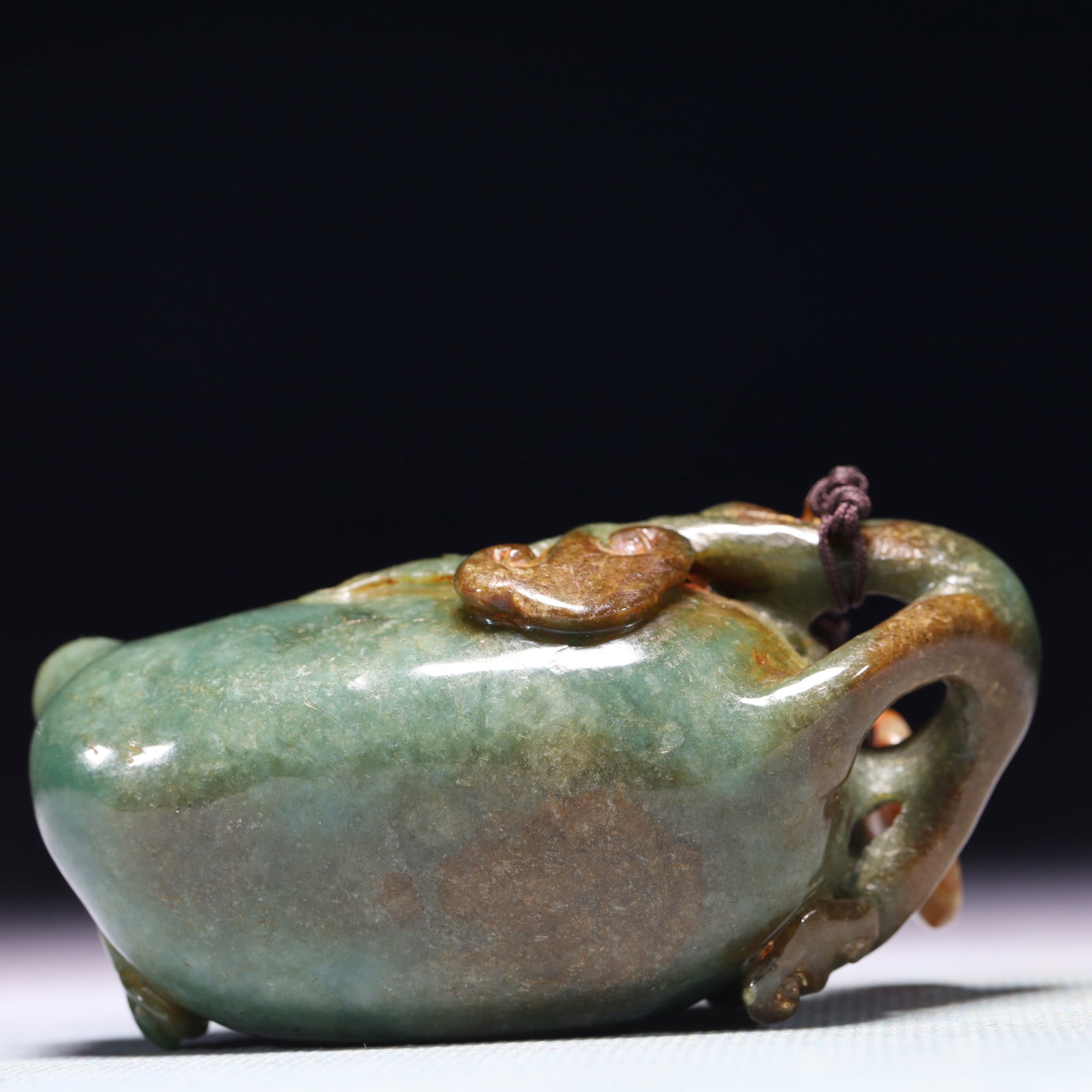 An Exquisite Jadeite Flower Pattern Teapot - 8