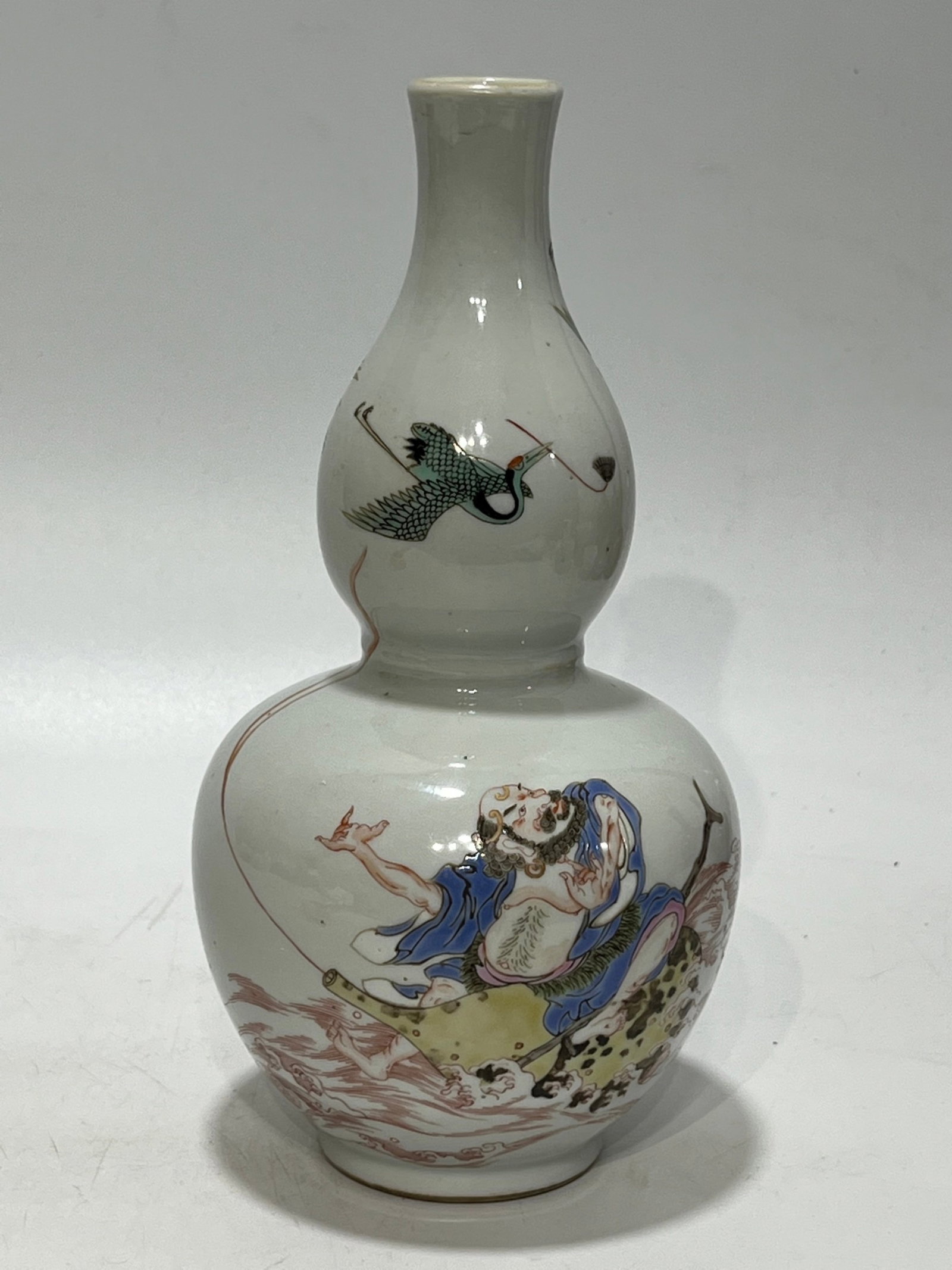 An Exquisite Famille-Rose Character and Story Pattern Gourd Vase (1 of 11)