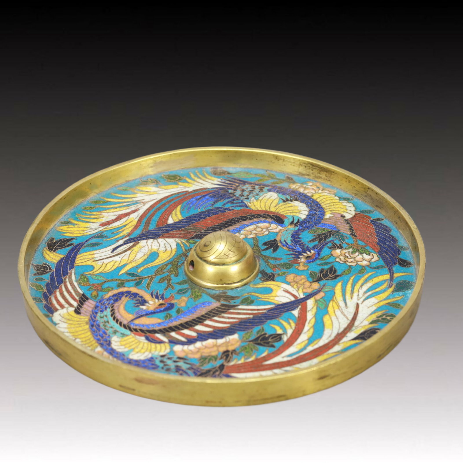 An Exquisite Cloisonne Phoenix Pattern Plate - 2