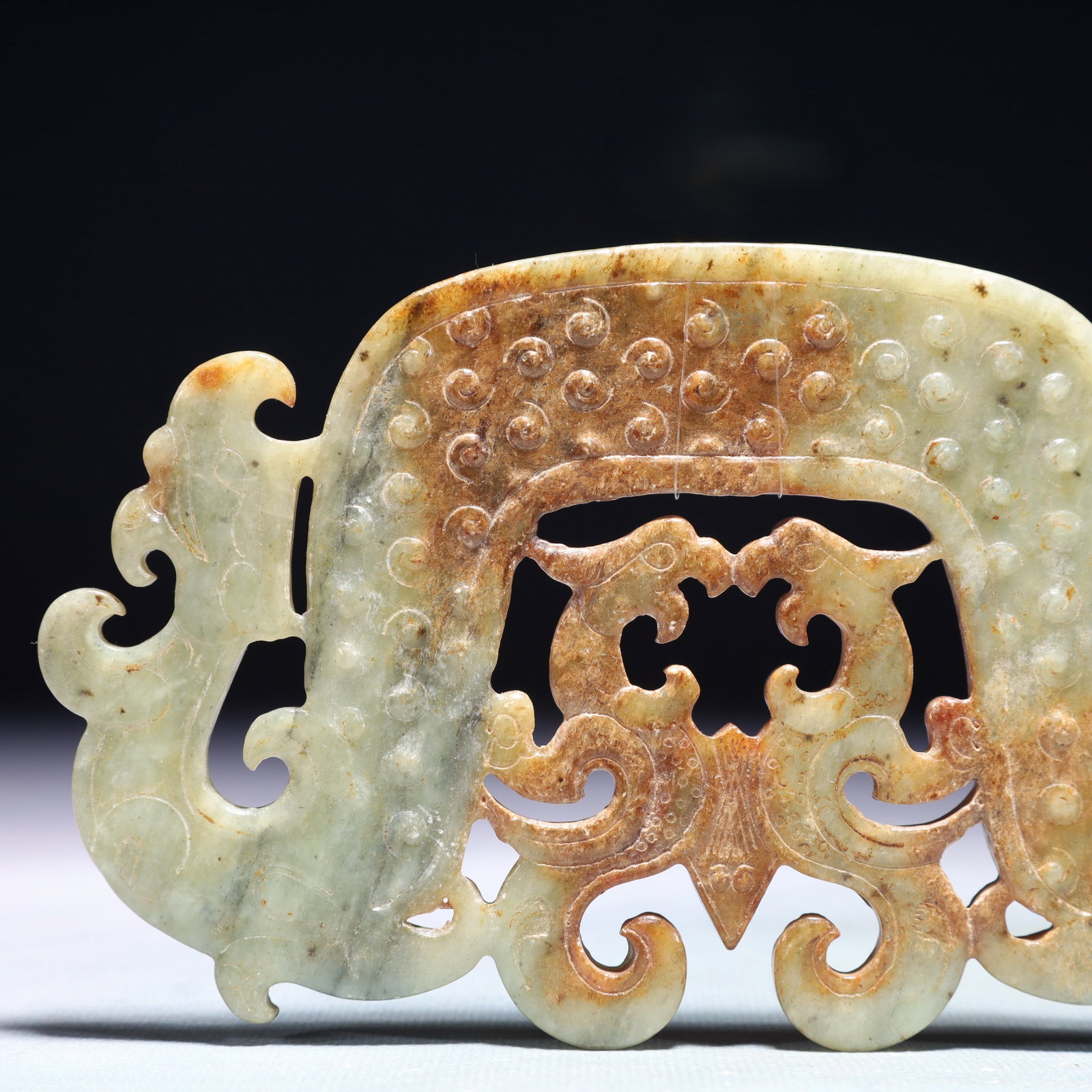 An Exquisite White Jade Phoenix Pattern Ornament - 2