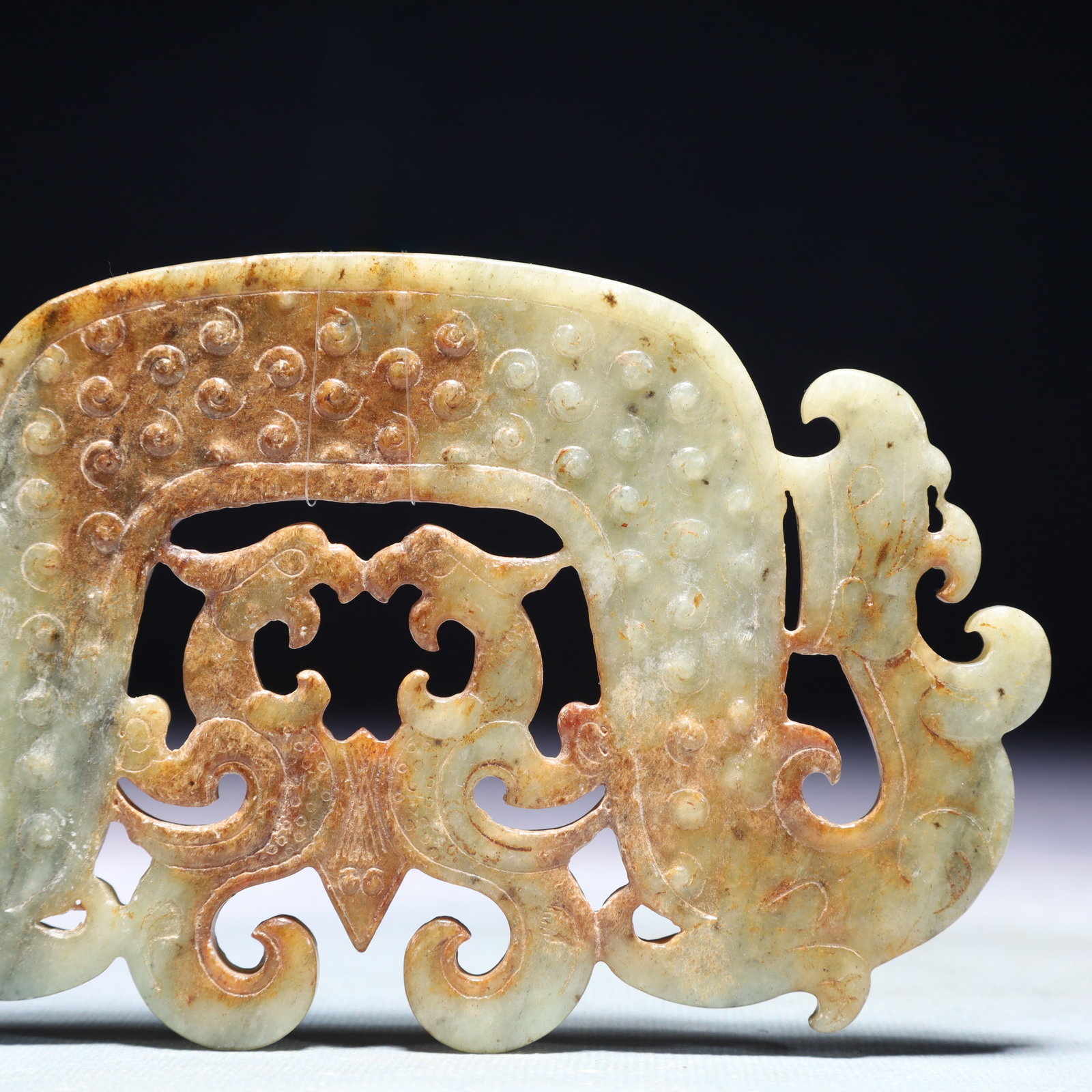 An Exquisite White Jade Phoenix Pattern Ornament - 3