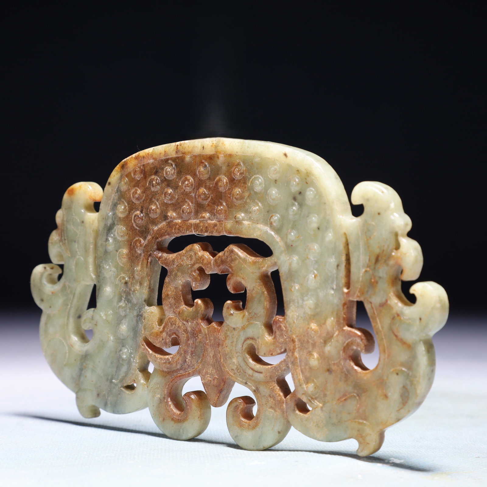 An Exquisite White Jade Phoenix Pattern Ornament - 4