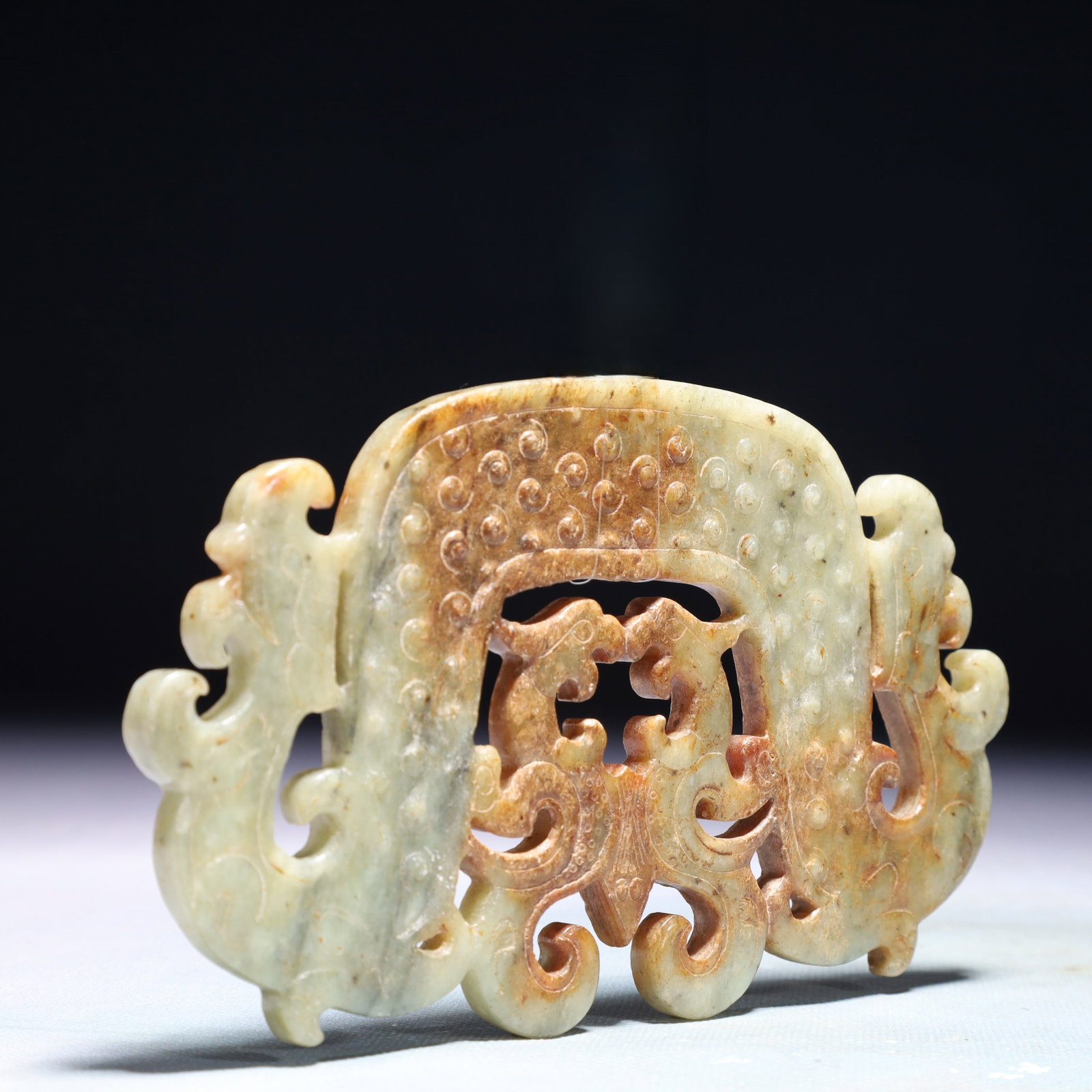 An Exquisite White Jade Phoenix Pattern Ornament - 5
