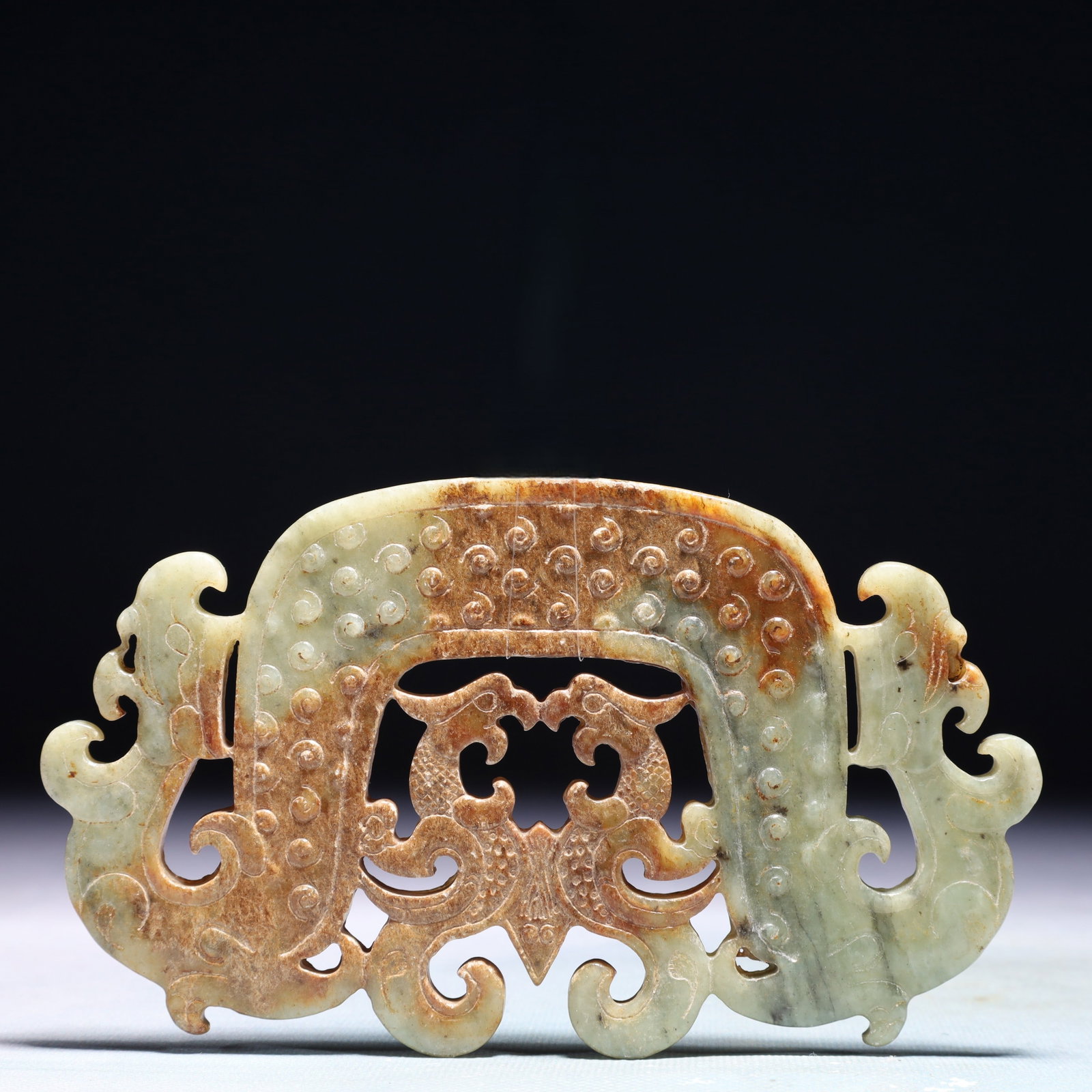 An Exquisite White Jade Phoenix Pattern Ornament - 6