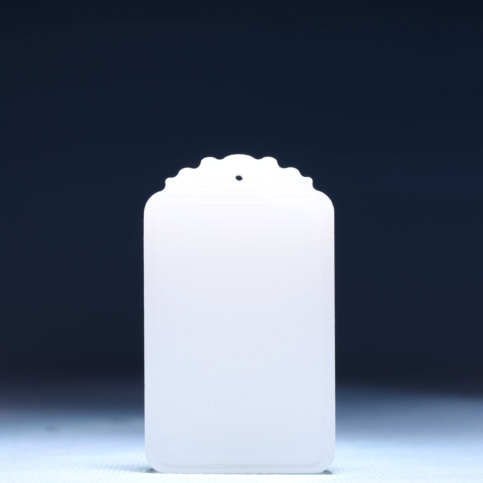 An Exquisite White Jade Pendant: An Exquisite White Jade Pendant,Size:1.6inx0.4inx2.4in,Weight:58g 白玉牌