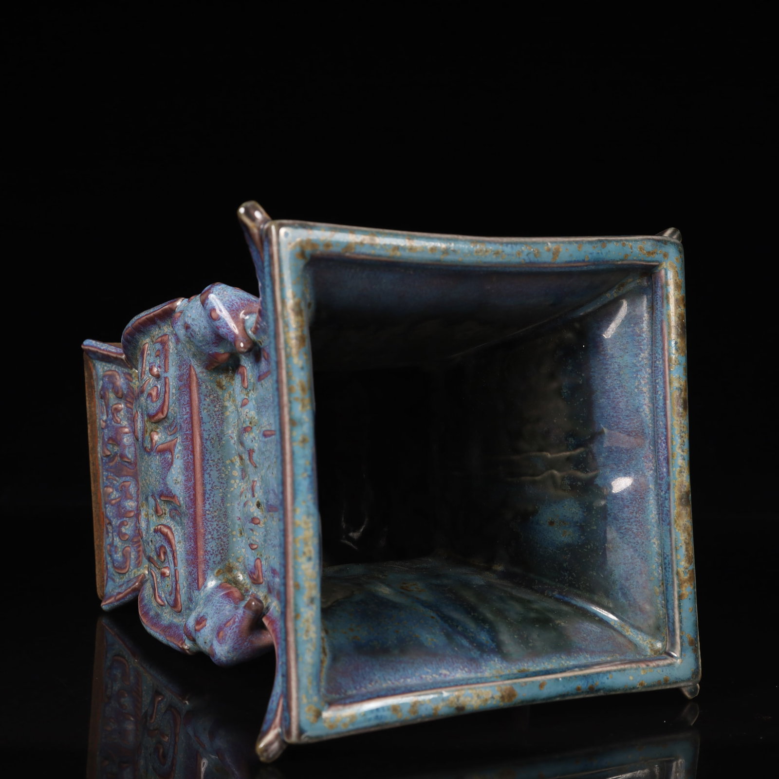 An Exquisite Jun yao Beast-Face Pattern Vase - 12