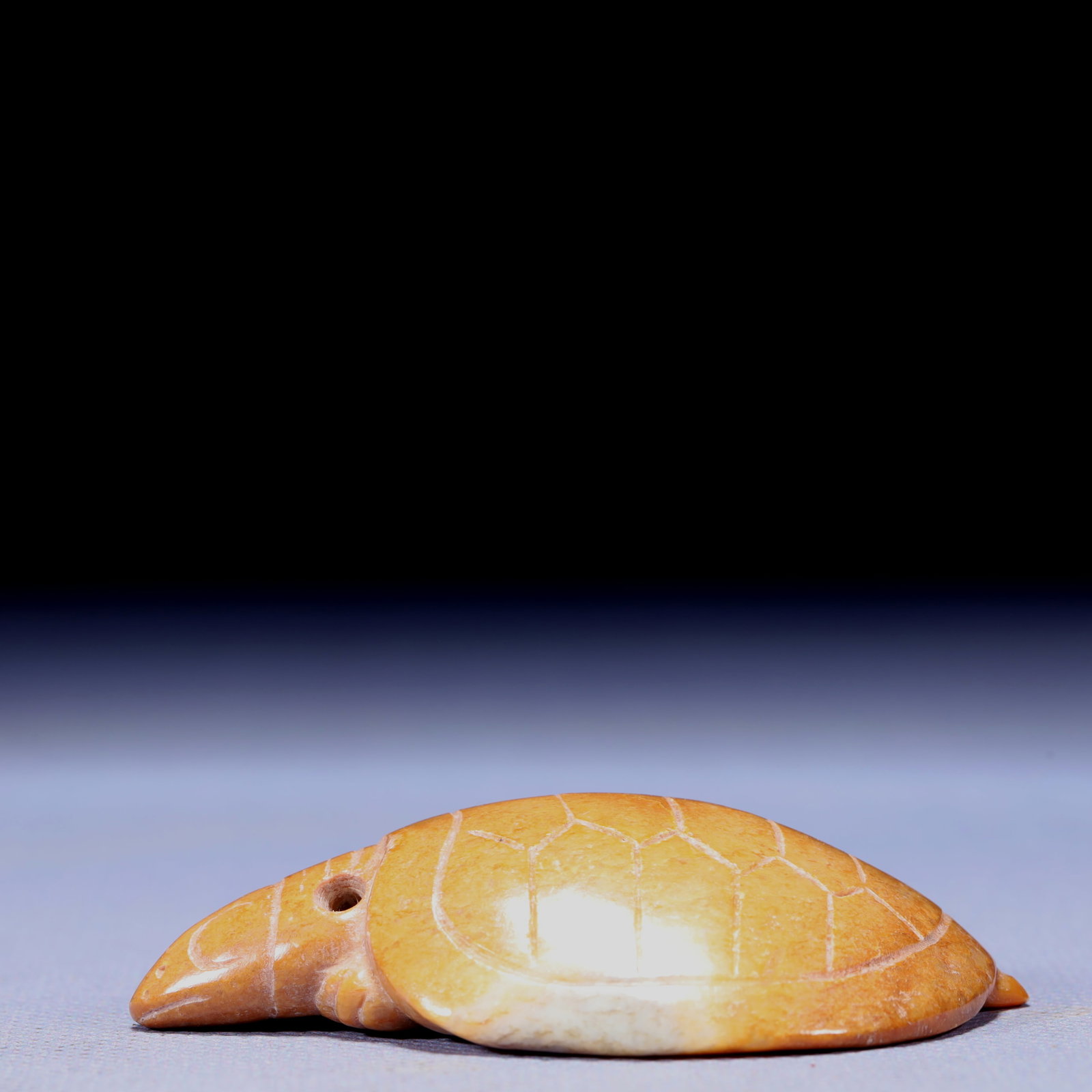 An Archaic Hongshan Culture Yellow Jade Turtle Ornament: An Archaic Hongshan Culture Yellow Jade Turtle Ornament,Ancient Time,China,Size:2inx2.8inx0.4in,Weight:71g 红山文化黄玉龟摆件,中国