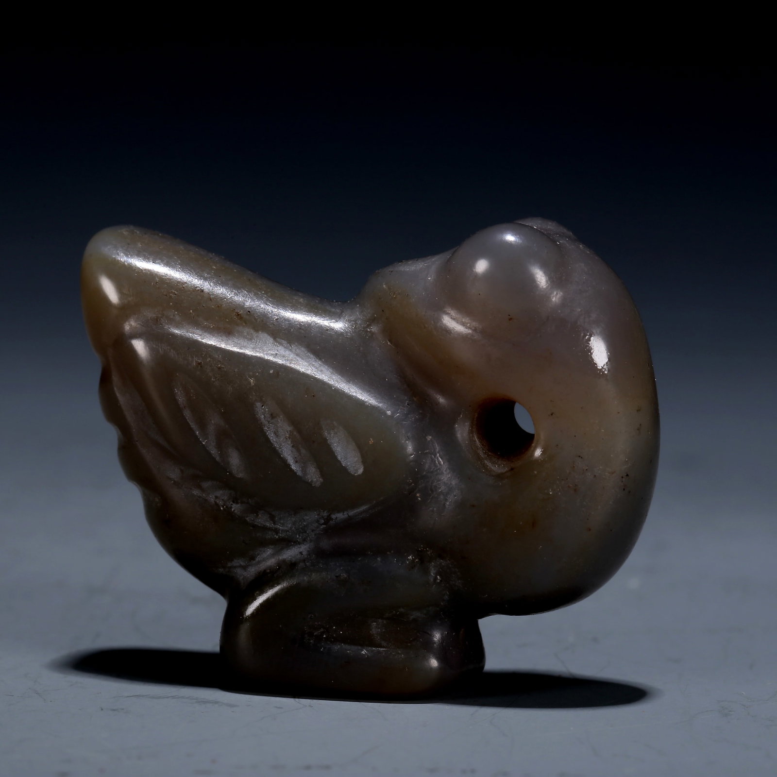 A Hongshan Culture Agate 'Cicada' Pendant: A Hongshan Culture Agate 'Cicada' Pendant Chinese Neolithic Period. Size:1.5inx1.6in