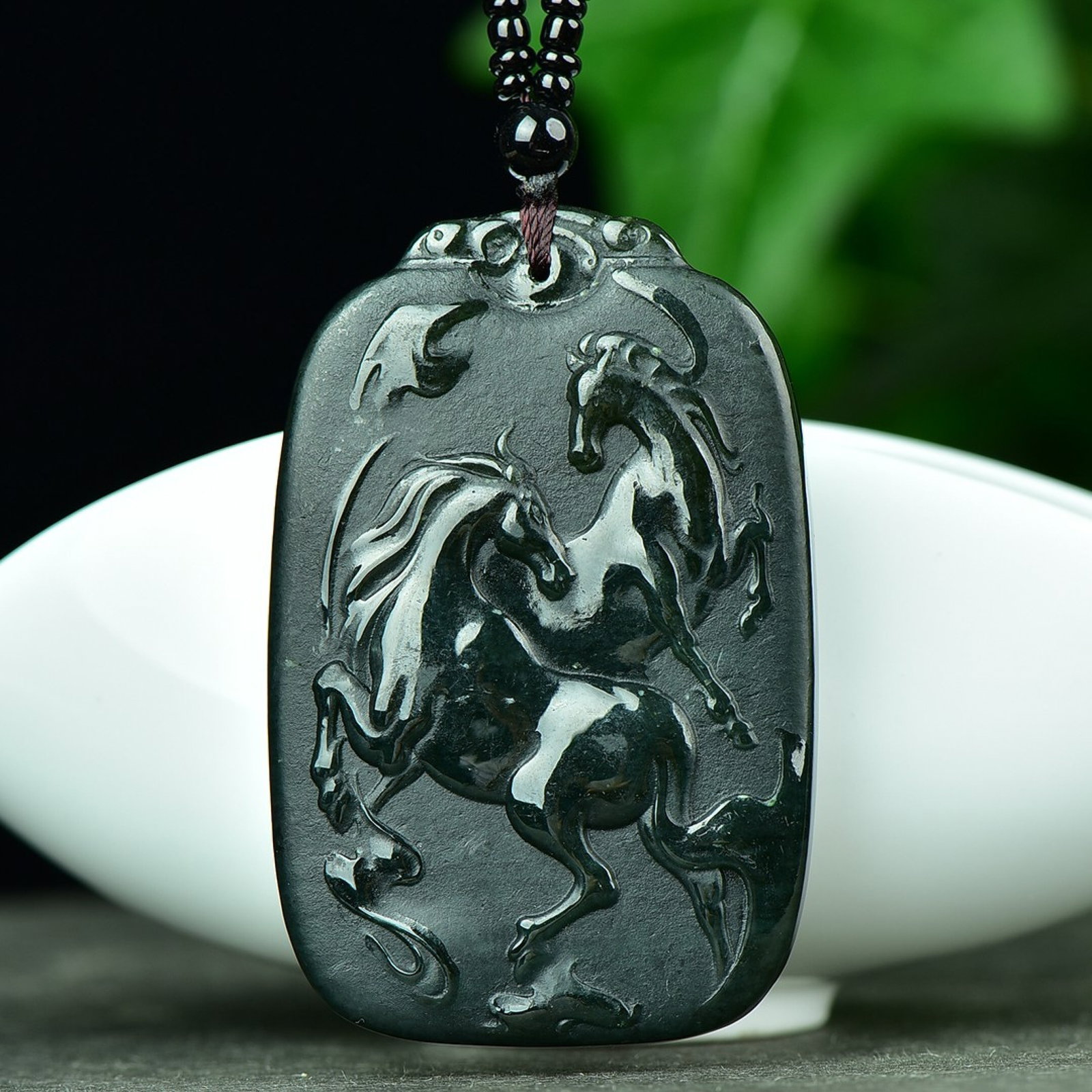 An Exquisite Jasper Figure Pattern Pendant - 5