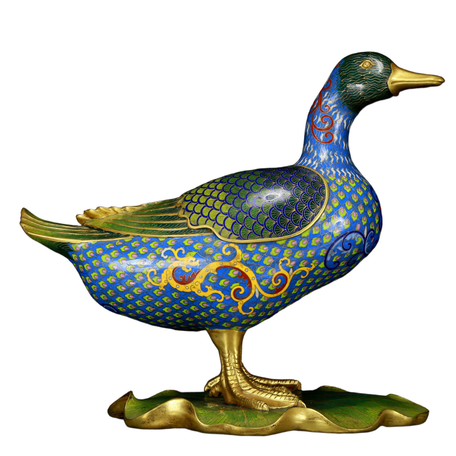 An exquisite cloisonn?? duck ornament (1 of 9)