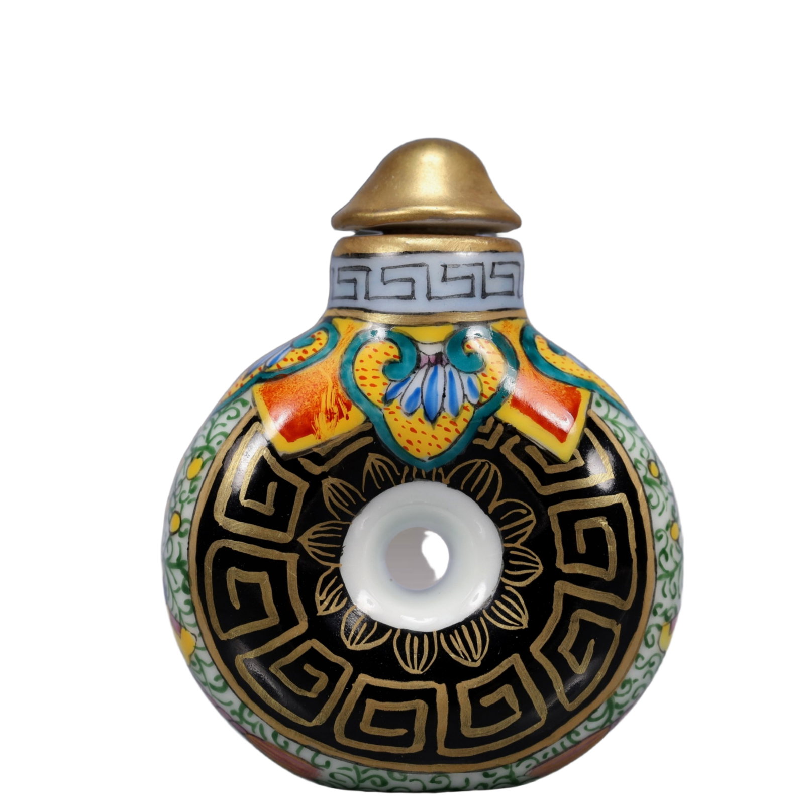 An Exquisite Beeswax Inlaid Silver Necklace: An Exquisite Famille-Rose Flower Pattern Snuff Bottle,Qing Dynasty, China,Qianlong Four-character Mark,Size:1.8inx0.6inx2.3in,Weight:45g A粉彩花卉纹鼻烟ࣥ
