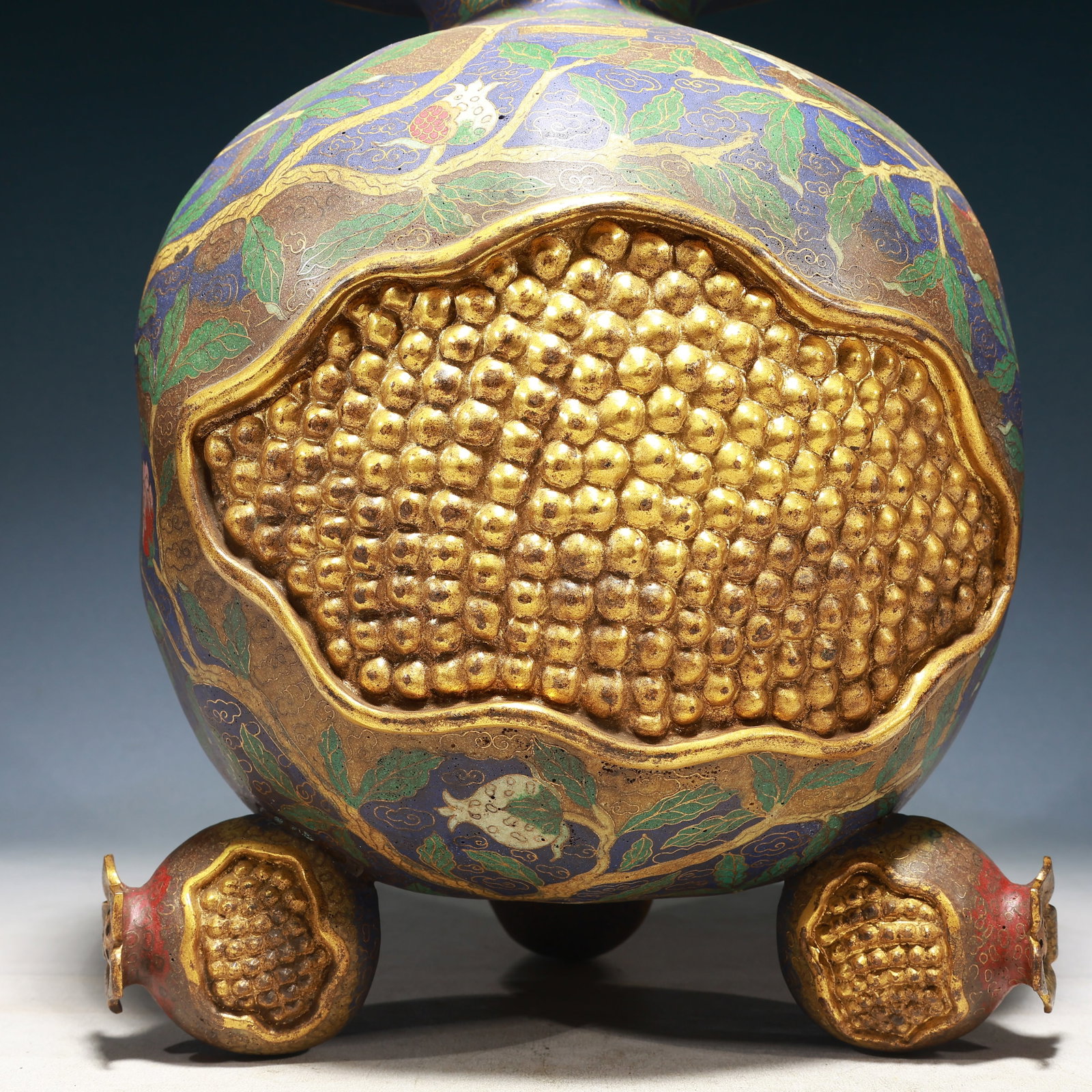 A Rare Gilt Silver Dragon Pattern Ewer - 3